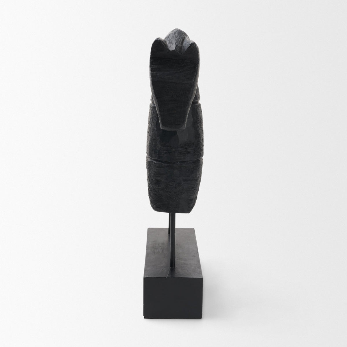 Equus Black Wooden Horse Decorative Object-Objects-DECOROLALA
