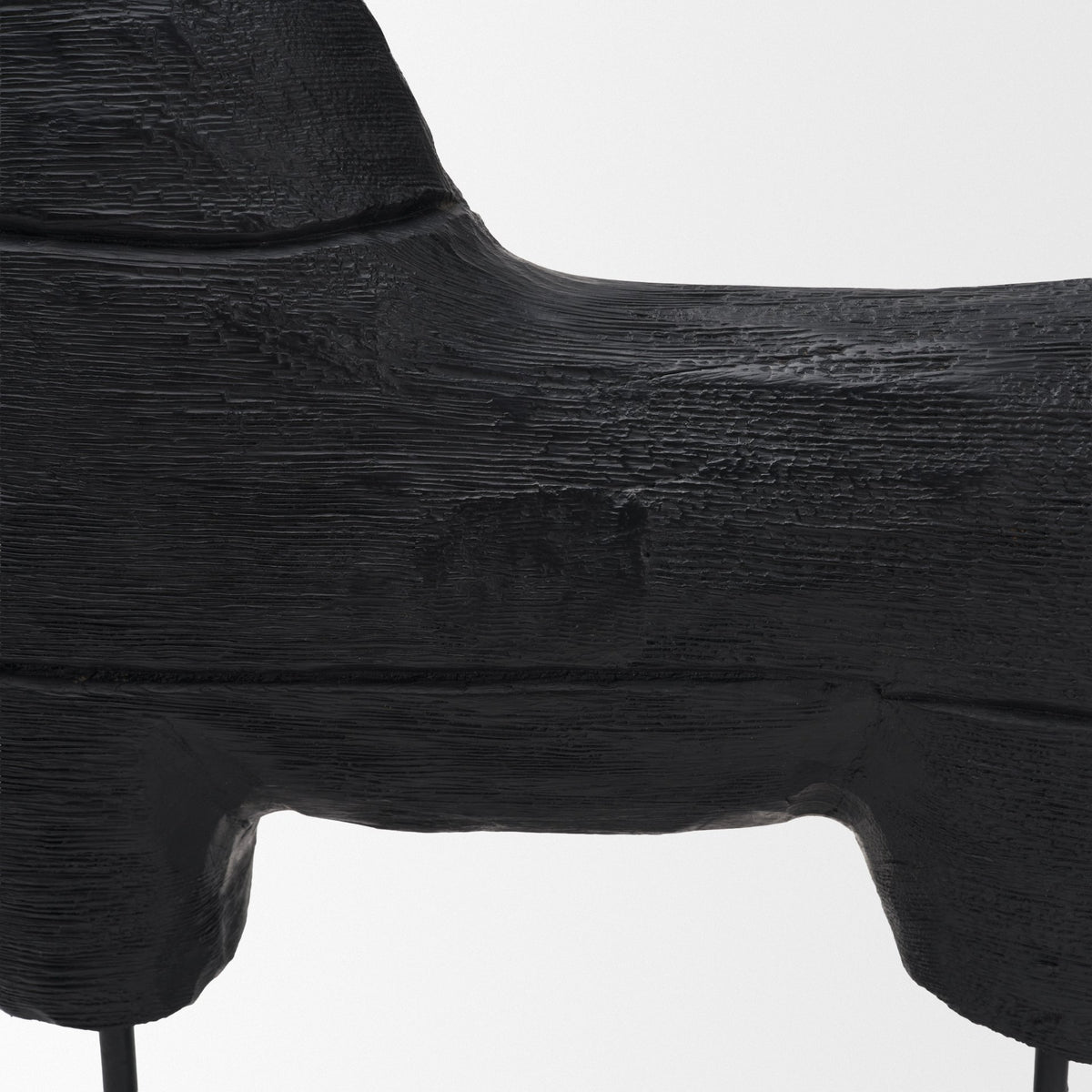 Equus Black Wooden Horse Decorative Object-Objects-DECOROLALA