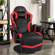 Ergonomic High Back Massage Gaming Chair Gaming Recliner with Pillow-Red-Gaming Chairs-DECOROLALA