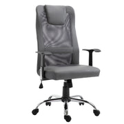 Ergonomic High Back Mesh Office Chair - Grey-Office Products > Office Furniture > Office Chairs > Task Chairs-DECOROLALA