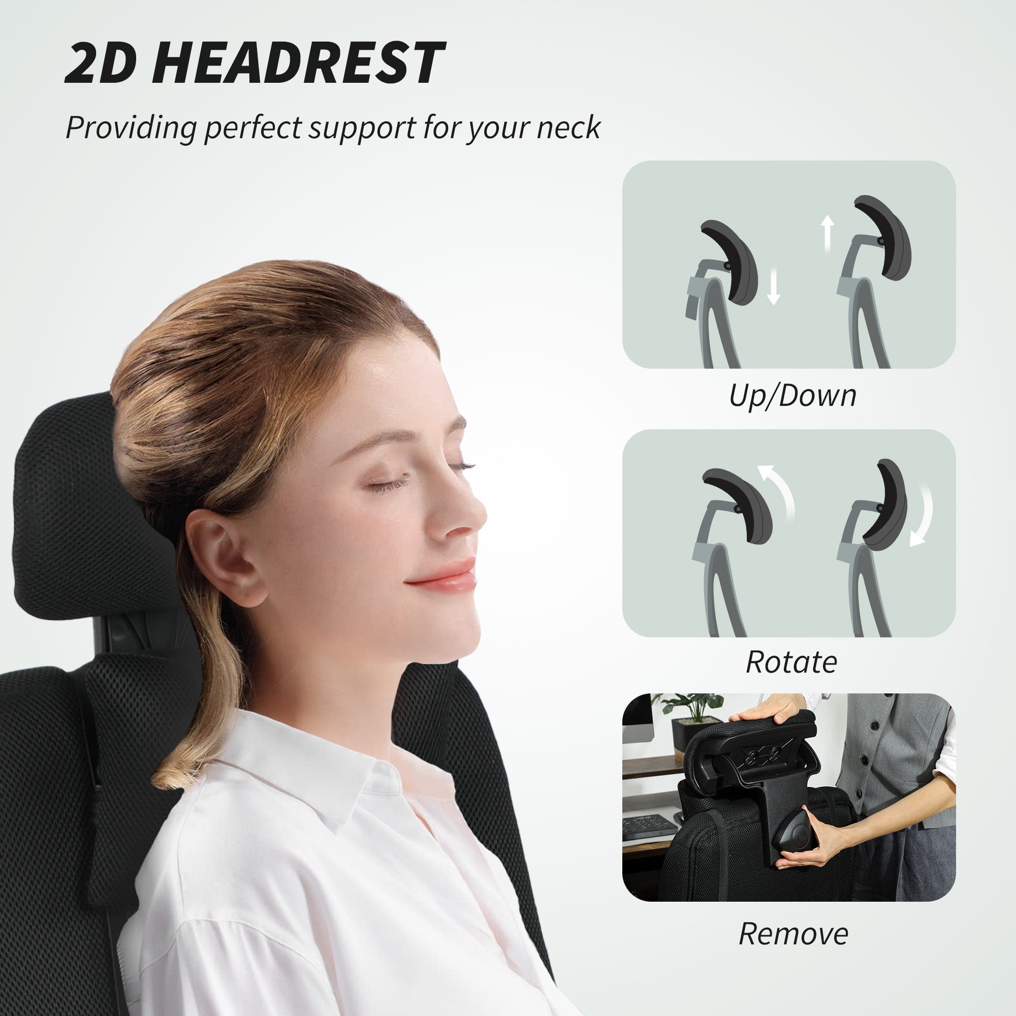 Ergonomic Executive High Back Office Chair with Footrest, Lumbar Support, Black-Office Products > Office Furniture > Office Chairs > Executive & Manager Chairs-DECOROLALA