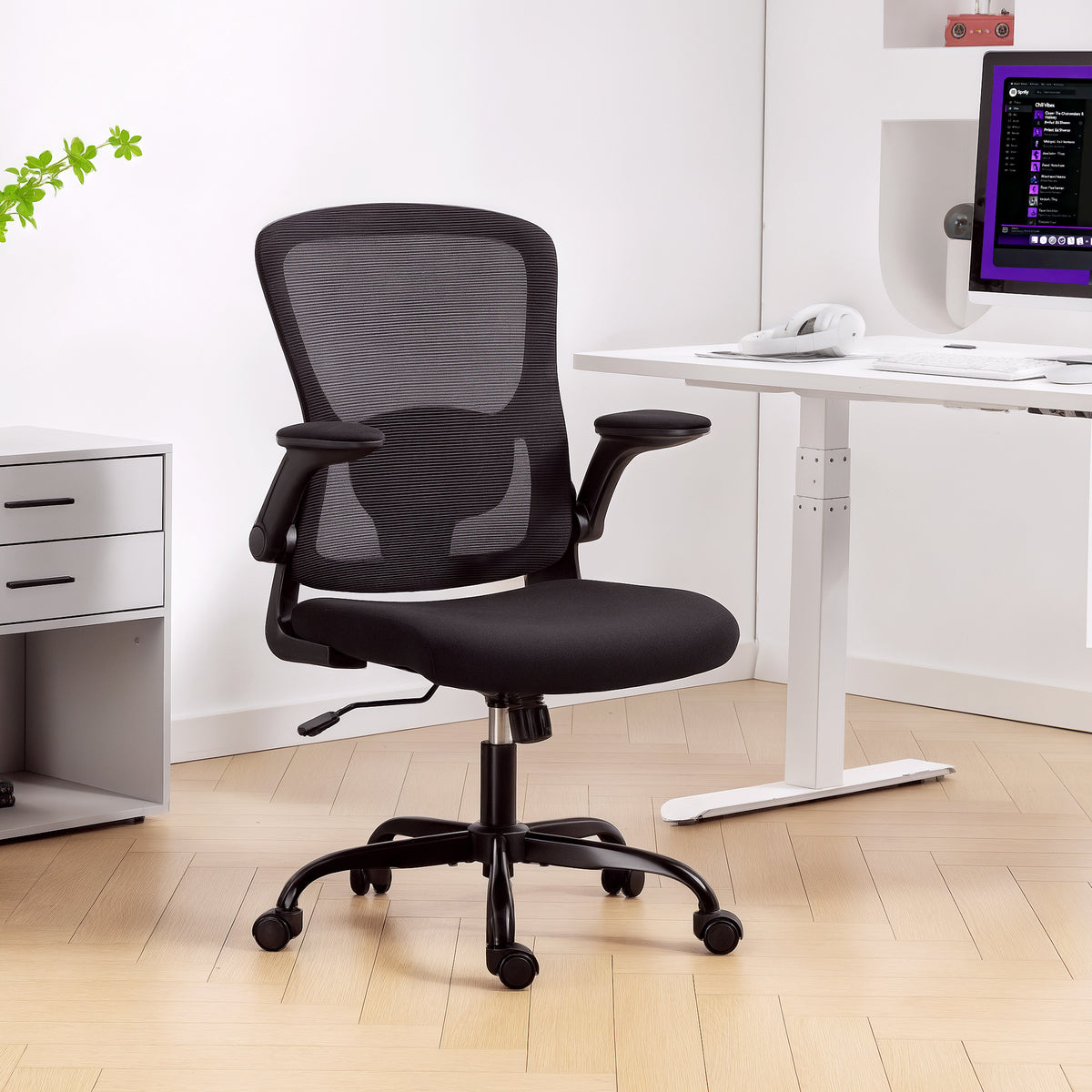 Ergonomic Mesh Office Chair - 4D Lumbar Support Black-Office Products > Office Furniture > Office Chairs > Task Chairs-DECOROLALA