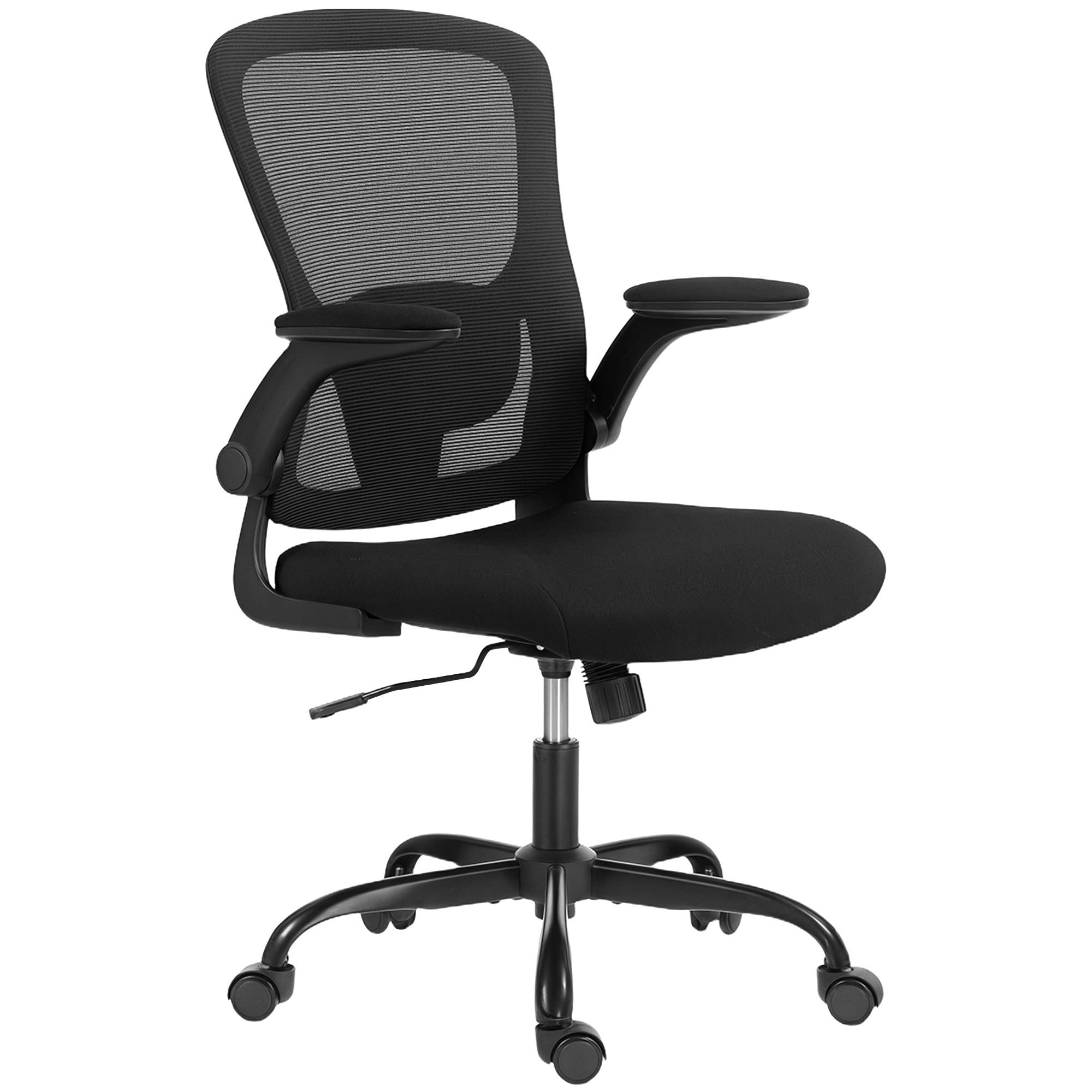 Ergonomic Mesh Office Chair - 4D Lumbar Support Black-Office Products > Office Furniture > Office Chairs > Task Chairs-DECOROLALA