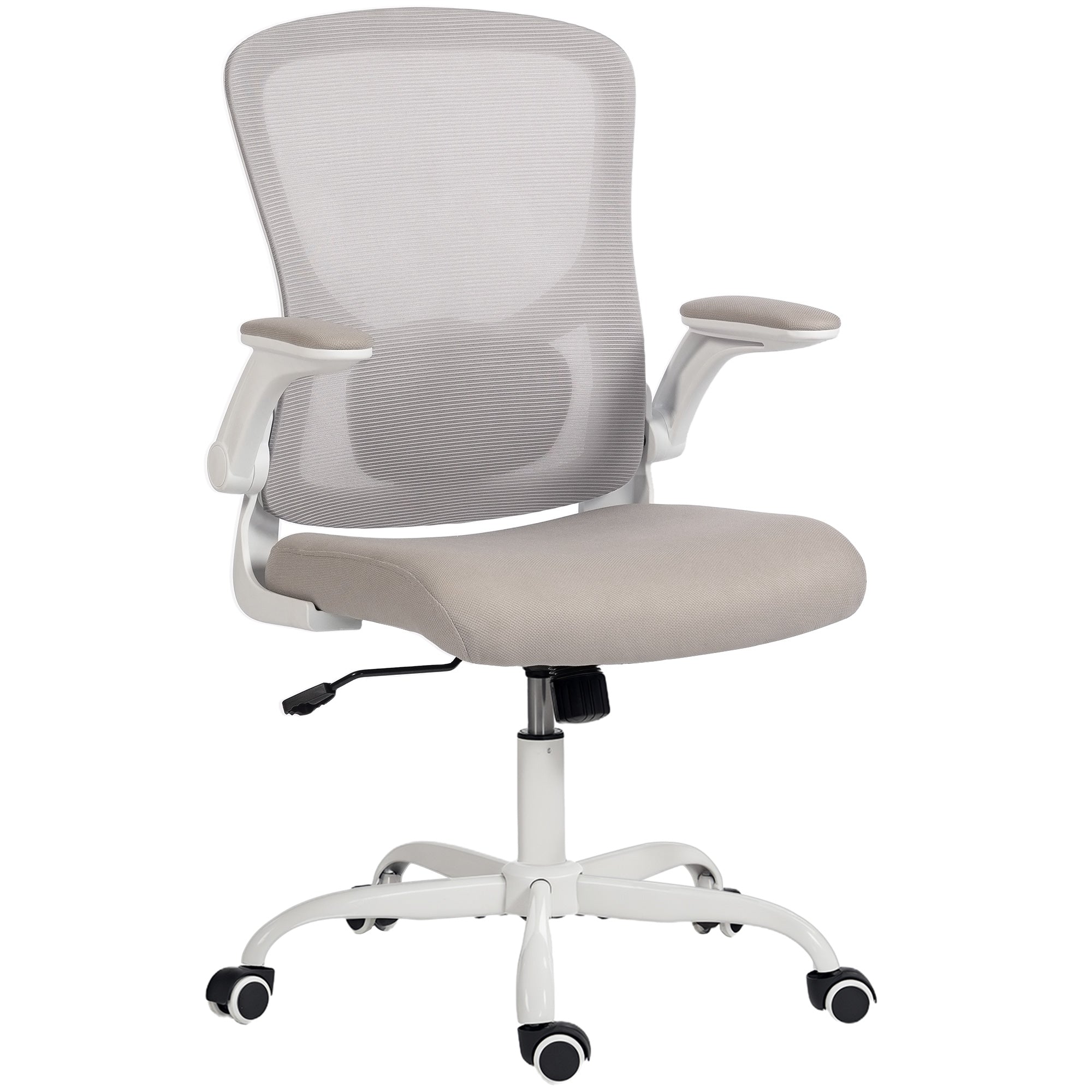 Ergonomic Mesh Office Chair - Grey with 4D Lumbar Support-Office Products > Office Furniture > Office Chairs > Task Chairs-DECOROLALA