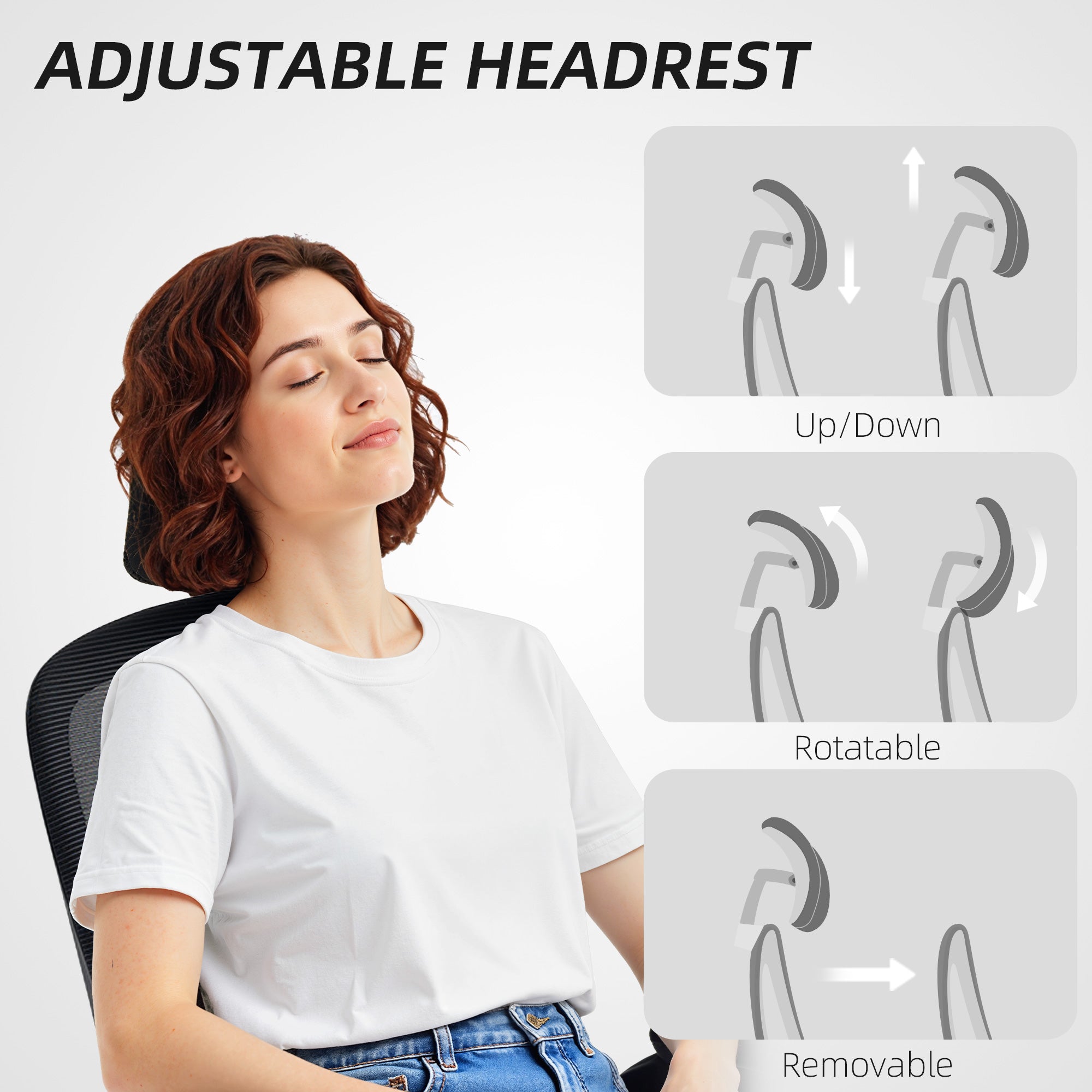 Ergonomic Mesh Office Chair - High Back Black Desk Chair-Office Products > Office Furniture > Office Chairs > Task Chairs-DECOROLALA