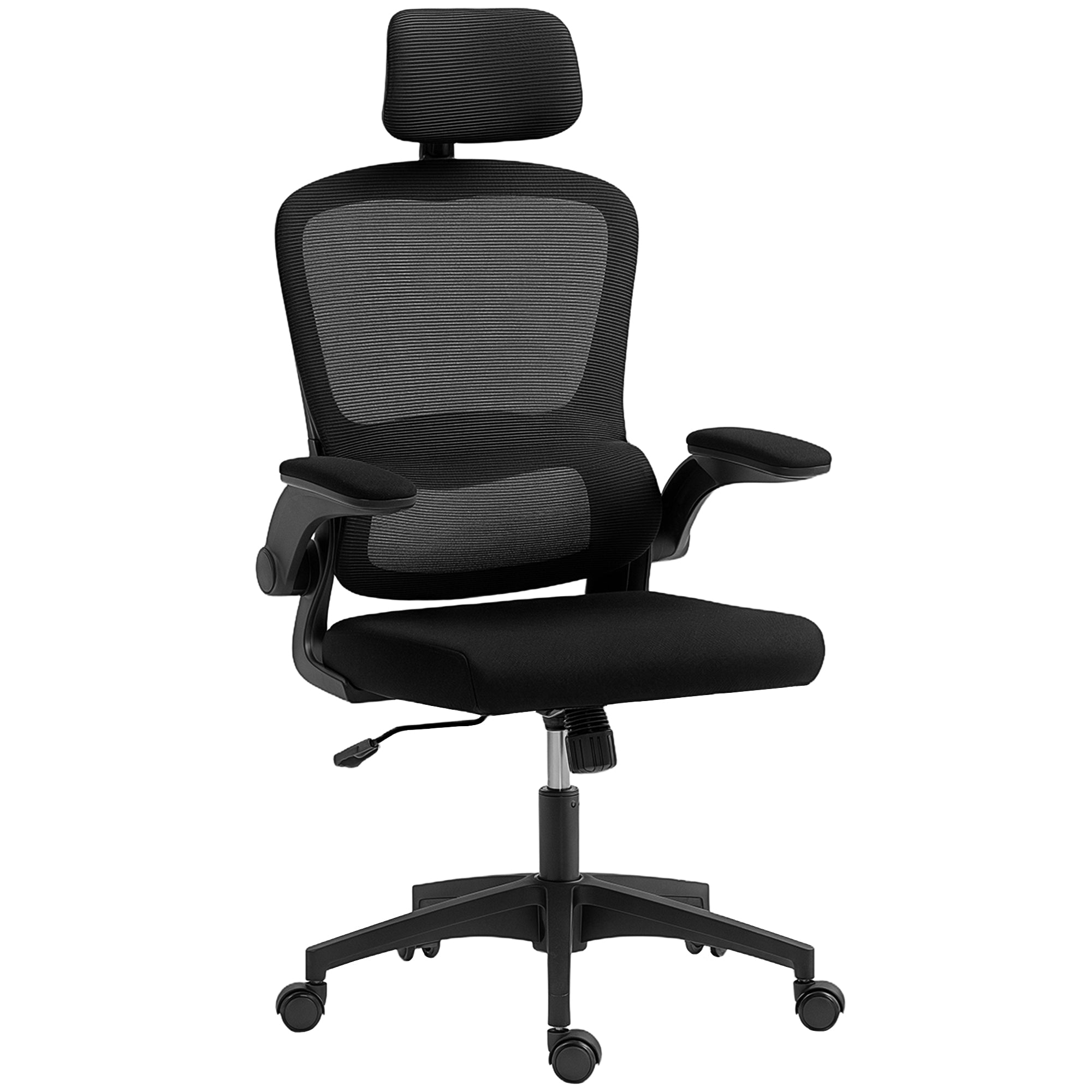 Ergonomic Mesh Office Chair - High Back Black Desk Chair-Office Products > Office Furniture > Office Chairs > Task Chairs-DECOROLALA