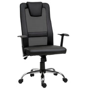 Ergonomic Mesh Office Chair - High Back with Headrest, Black-Office Products > Office Furniture > Office Chairs > Task Chairs-DECOROLALA