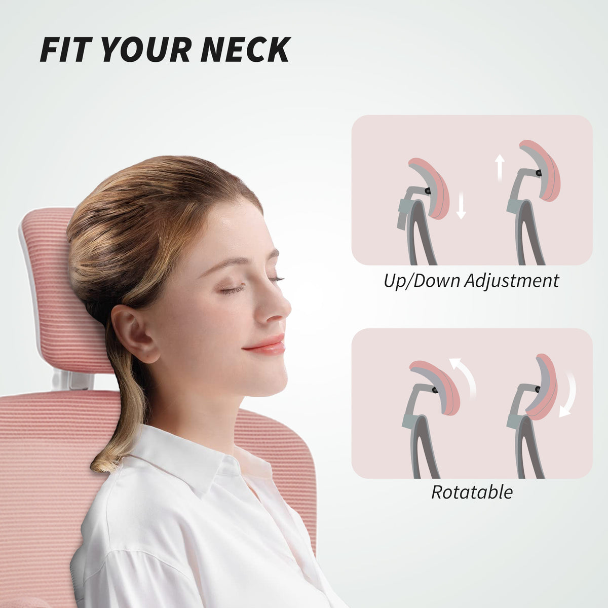 Ergonomic Mesh Office Chair - Pink with Flip-Up Arms-Office Products > Office Furniture > Office Chairs > Task Chairs-DECOROLALA
