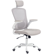 Ergonomic Mesh Office Chair with 4D Lumbar Support - Grey-Office Products > Office Furniture > Office Chairs > Task Chairs-DECOROLALA