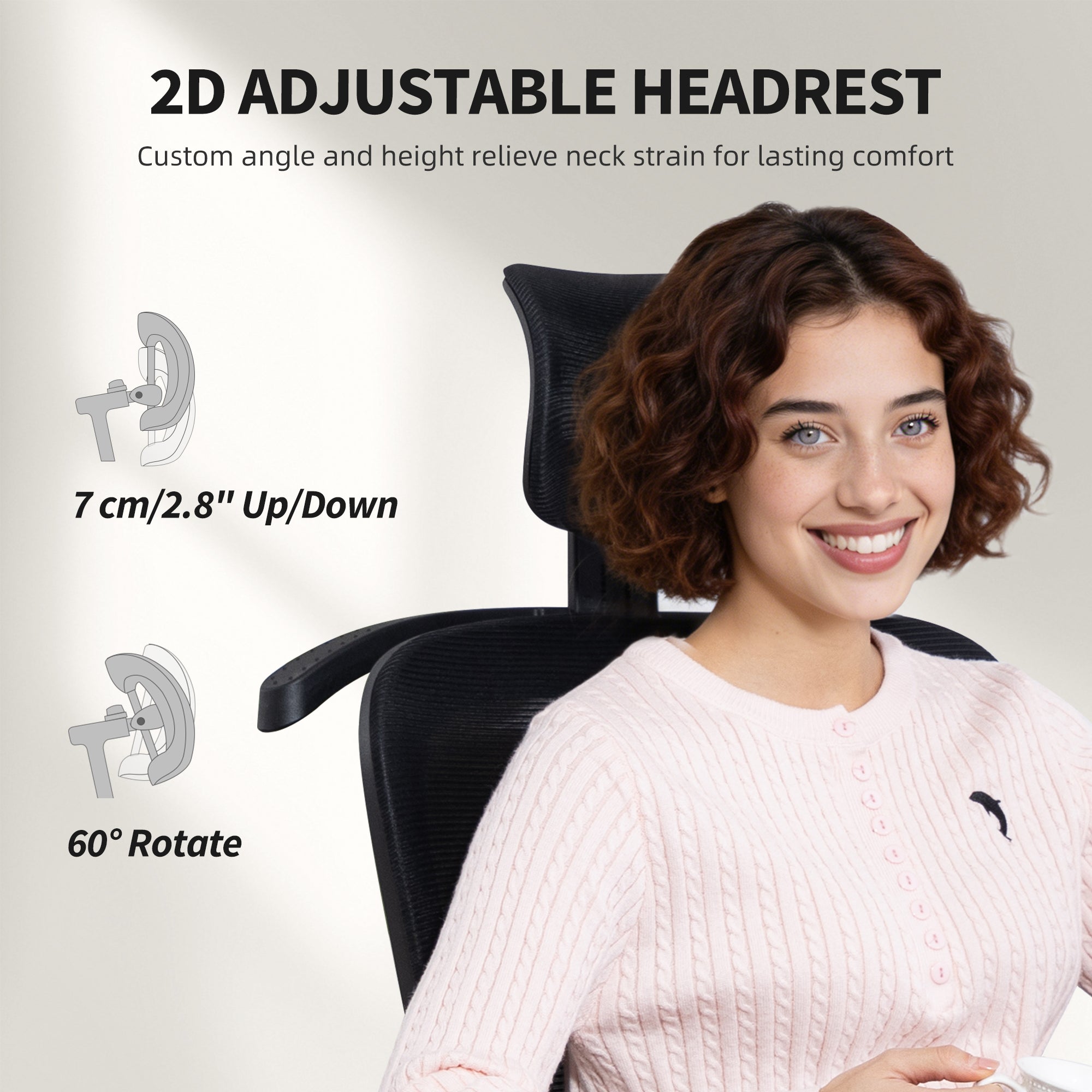 Ergonomic Mesh Office Chair with Footrest - Black-Office Products > Office Furniture > Office Chairs > Task Chairs-DECOROLALA
