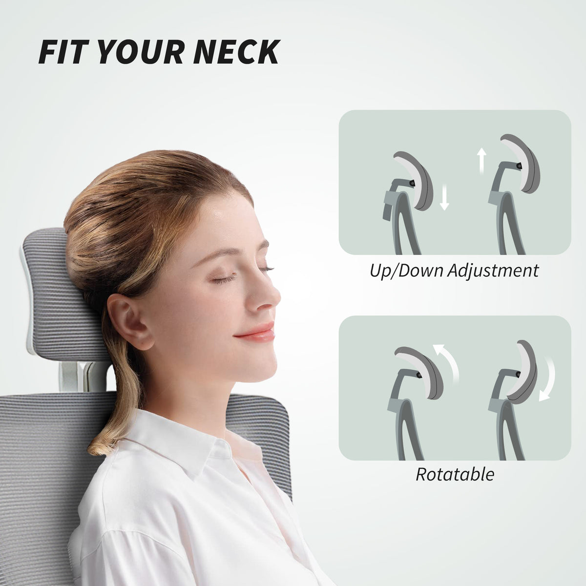 Ergonomic Office Chair - Grey Mesh Swivel Desk Chair-Office Products > Office Furniture > Office Chairs > Task Chairs-DECOROLALA