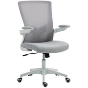 Ergonomic Office Chair - Grey Mesh Swivel Desk Chair-Office Products > Office Furniture > Office Chairs > Task Chairs-DECOROLALA