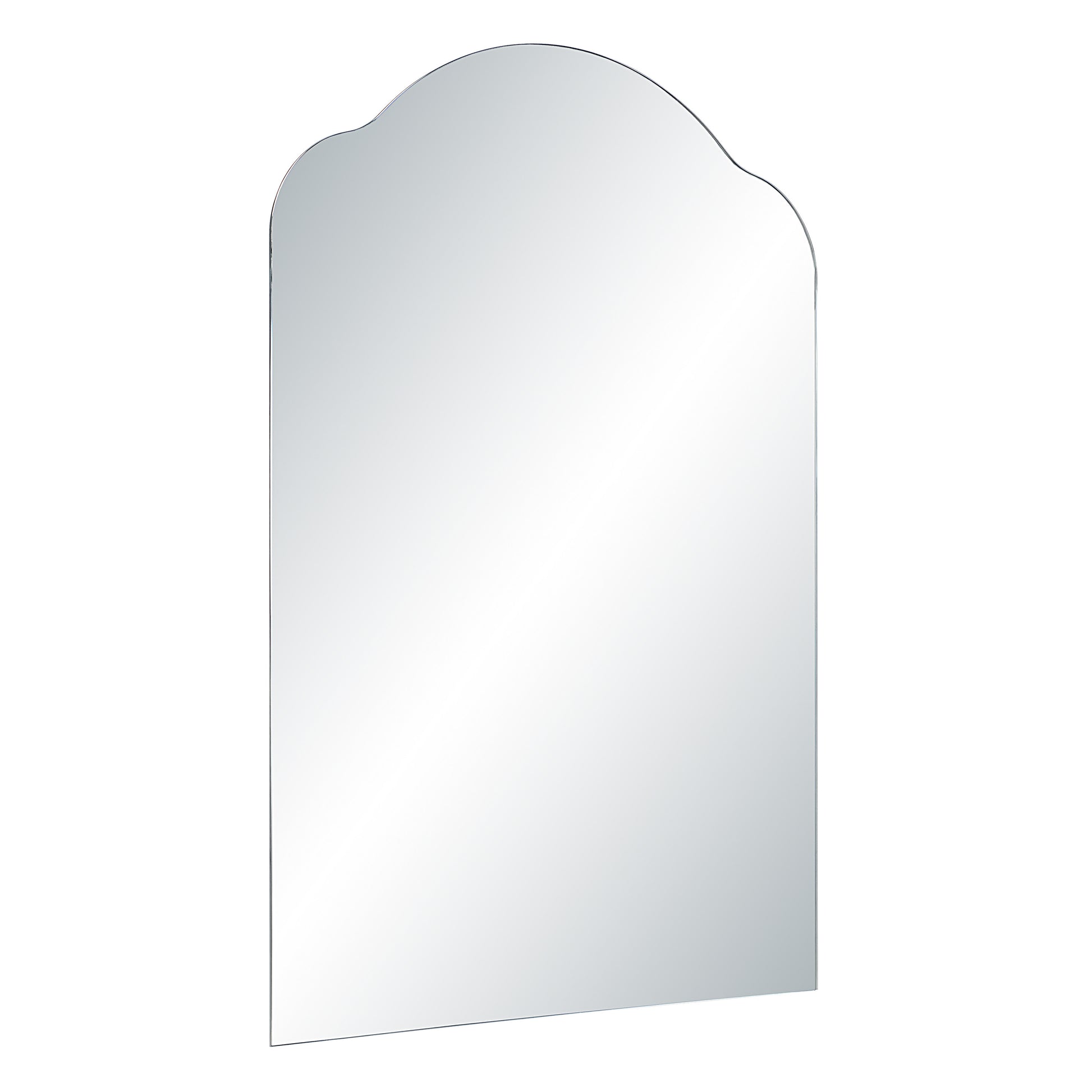 Erica 44" H x 30" W Wall Mirror, Silver-Mirror-DECOROLALA