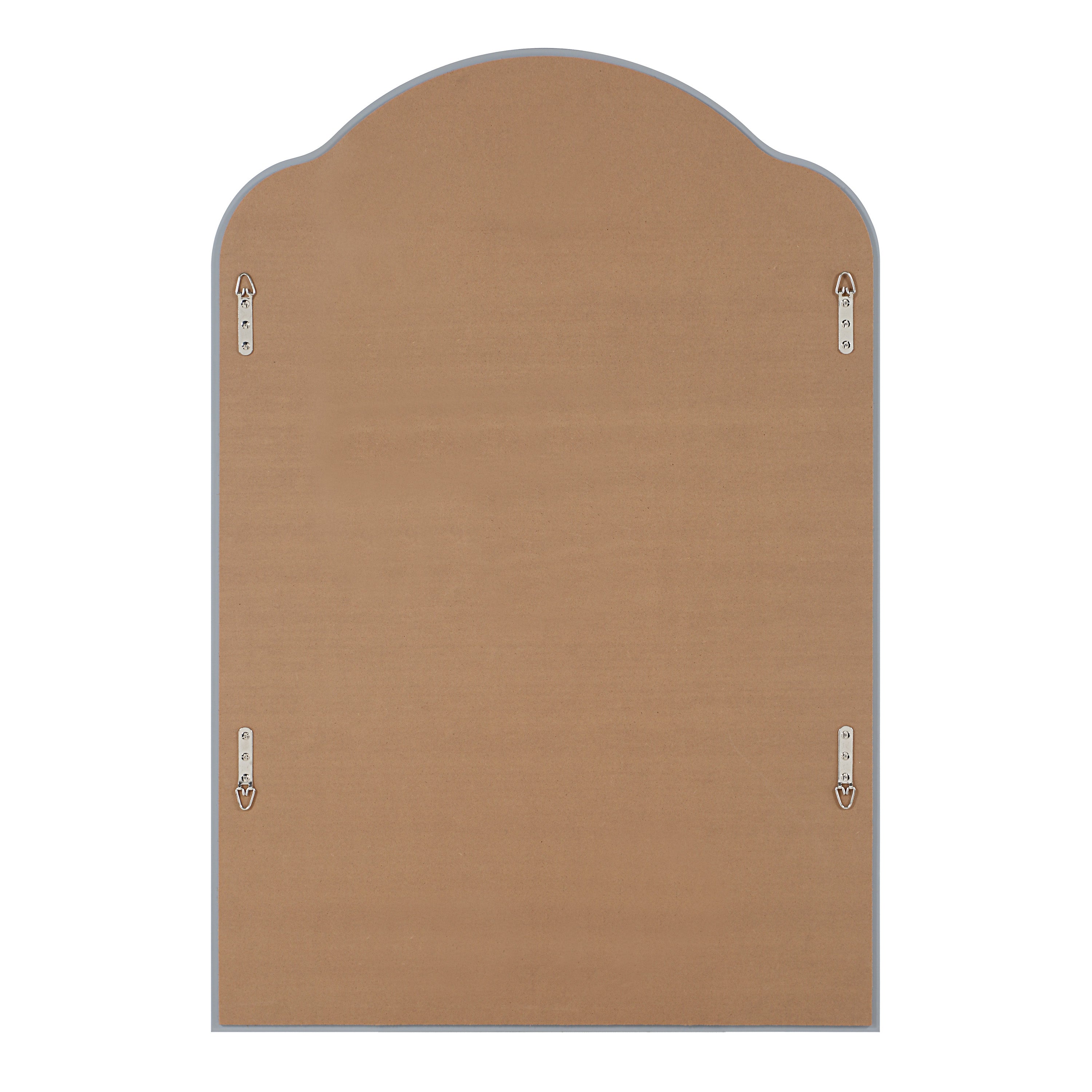 Erica 44" H x 30" W Wall Mirror, Silver-Mirror-DECOROLALA