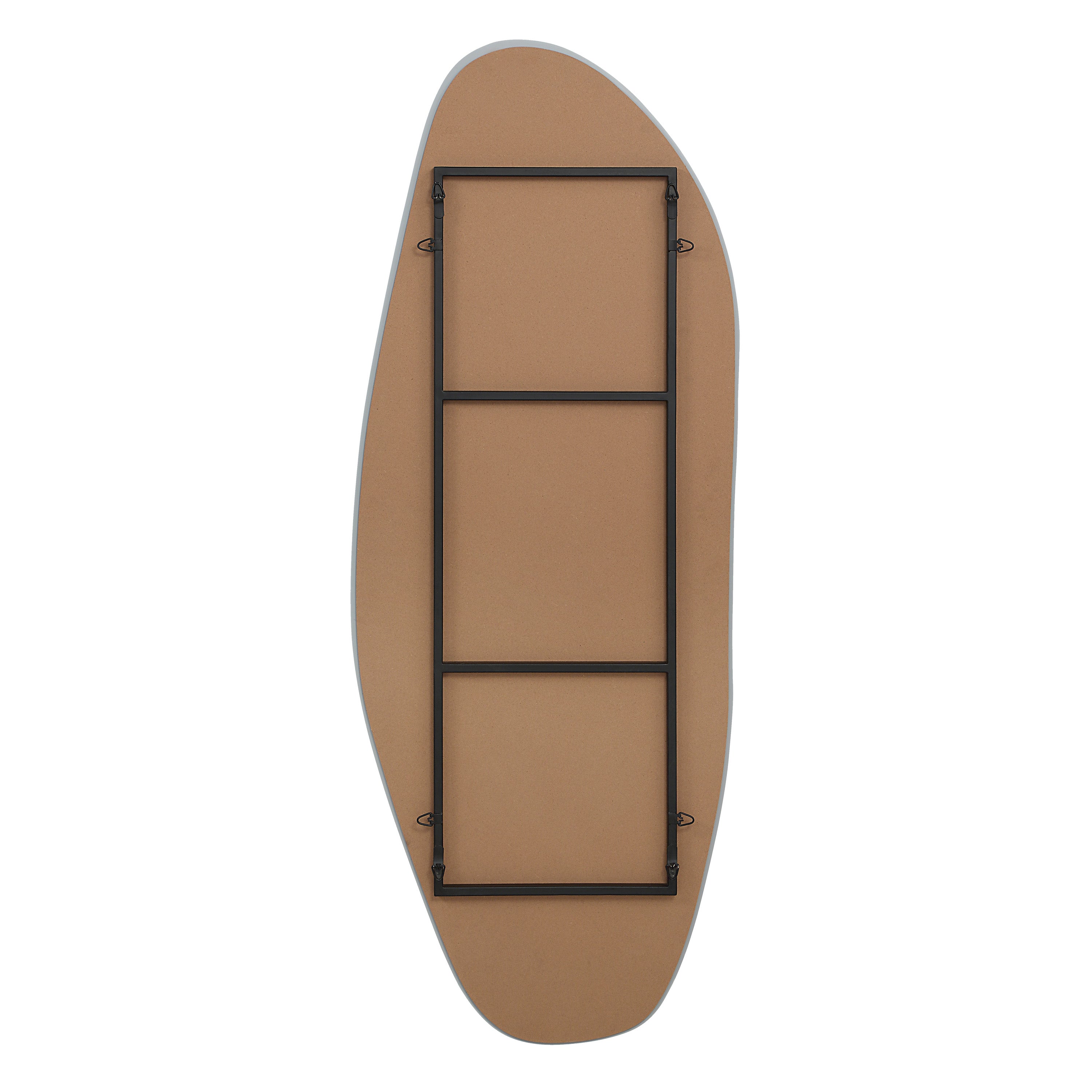 Erice 65" H x 25.5" W Wall Mirror, Grey-Mirror-DECOROLALA