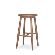 Ernest Medium Brown Wood Bar Stool-Bar Stools-DECOROLALA