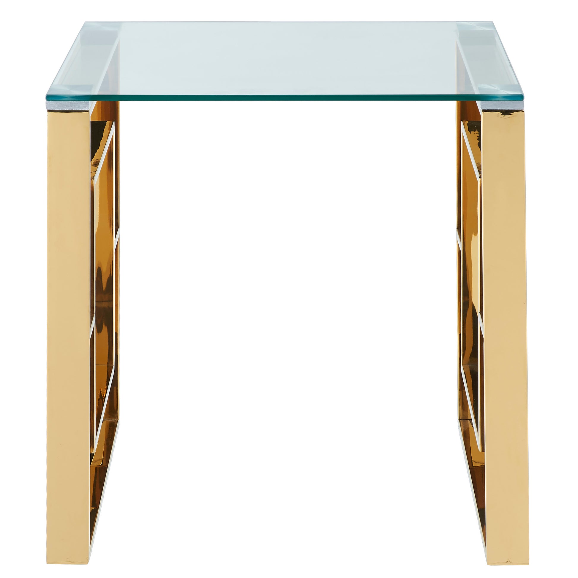 Eros Accent Table - Gold Modern Side Table-DECOROLALA