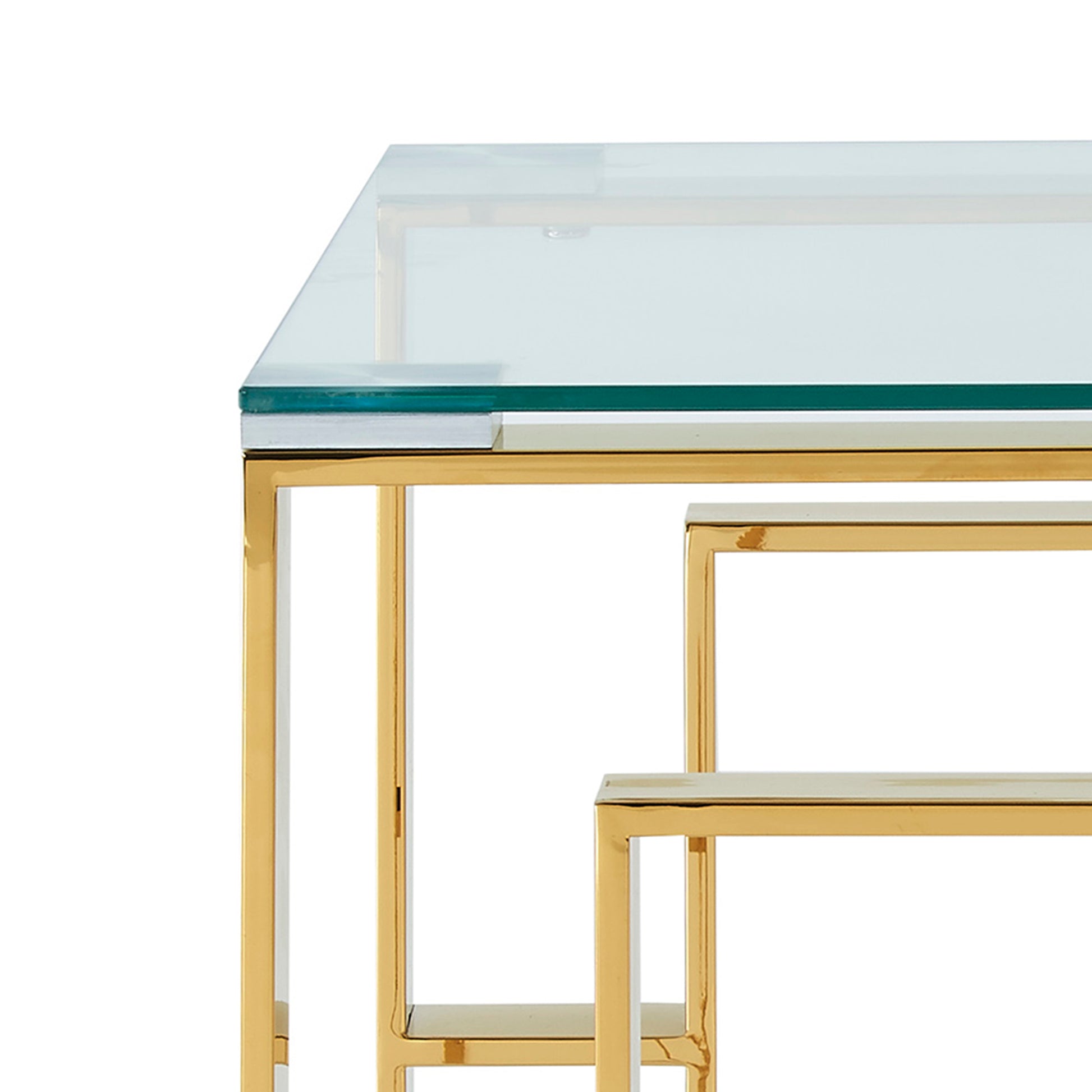 Eros Accent Table - Gold Modern Side Table-DECOROLALA