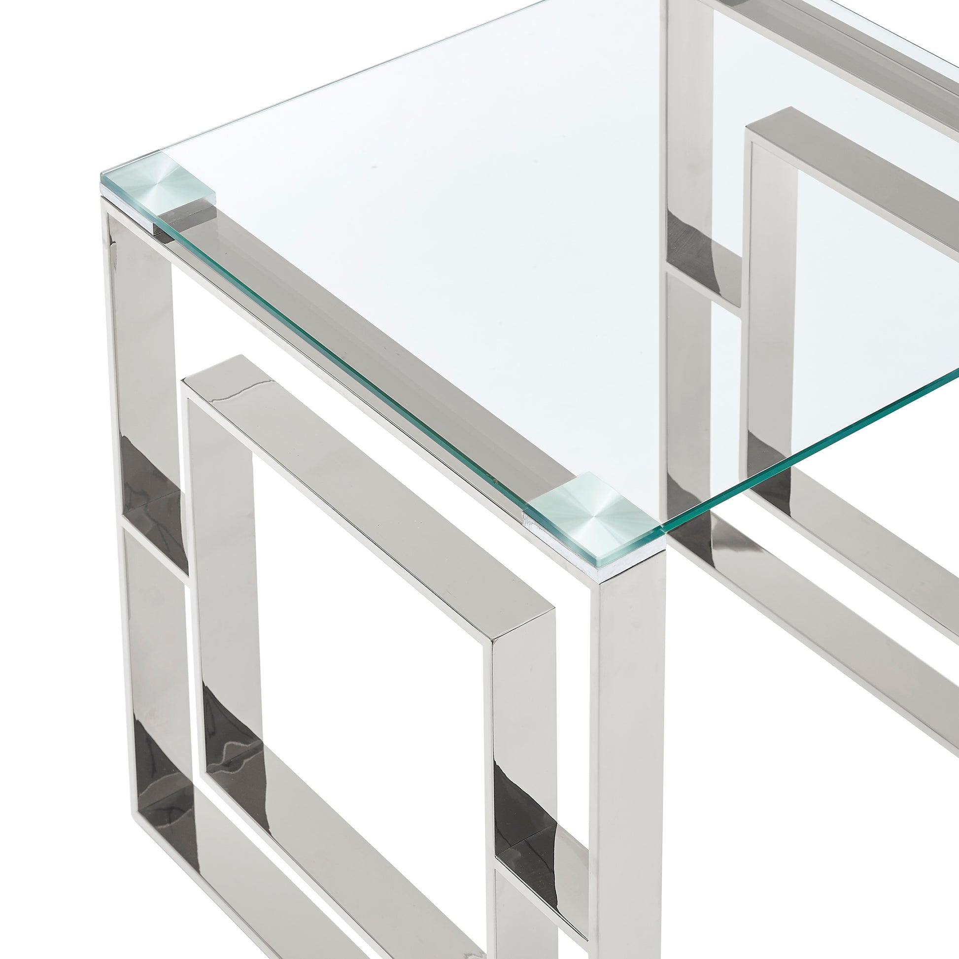 Eros Coffee Table - Silver Modern Design-DECOROLALA