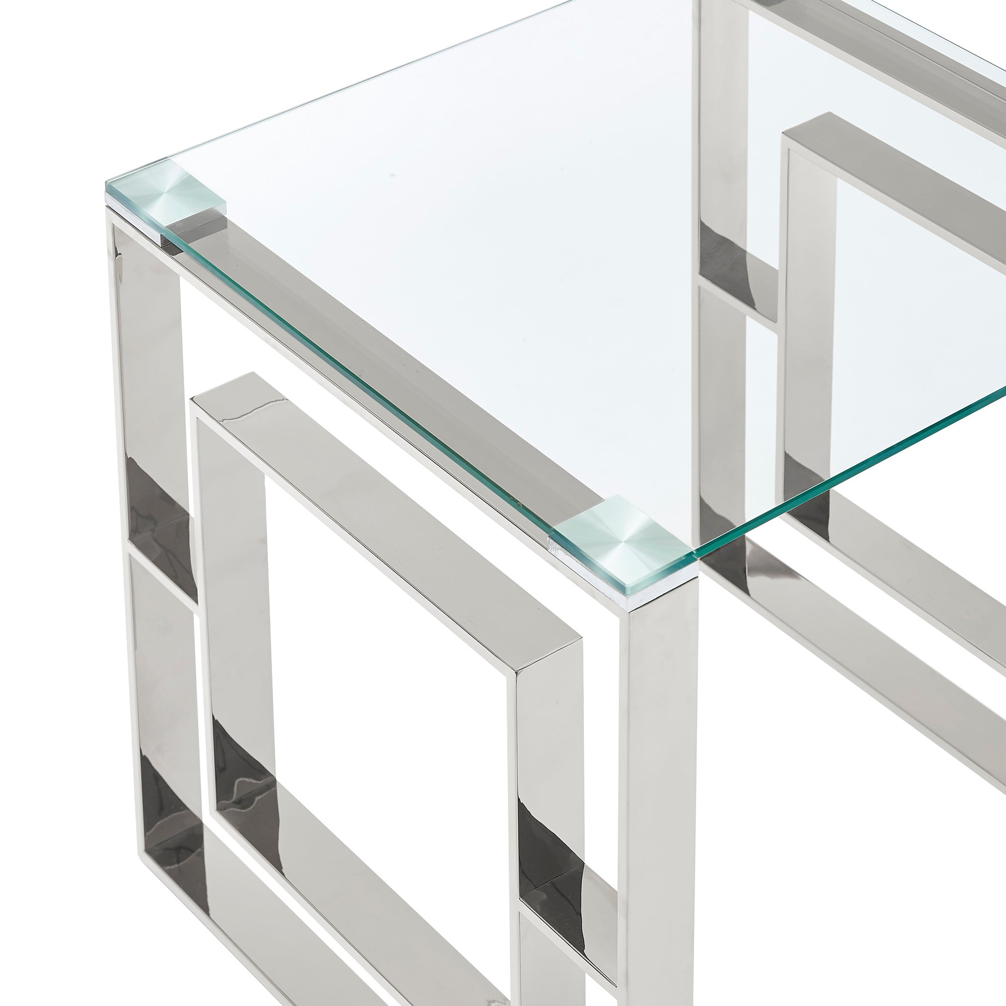 Eros Coffee Table - Silver Modern Design-DECOROLALA