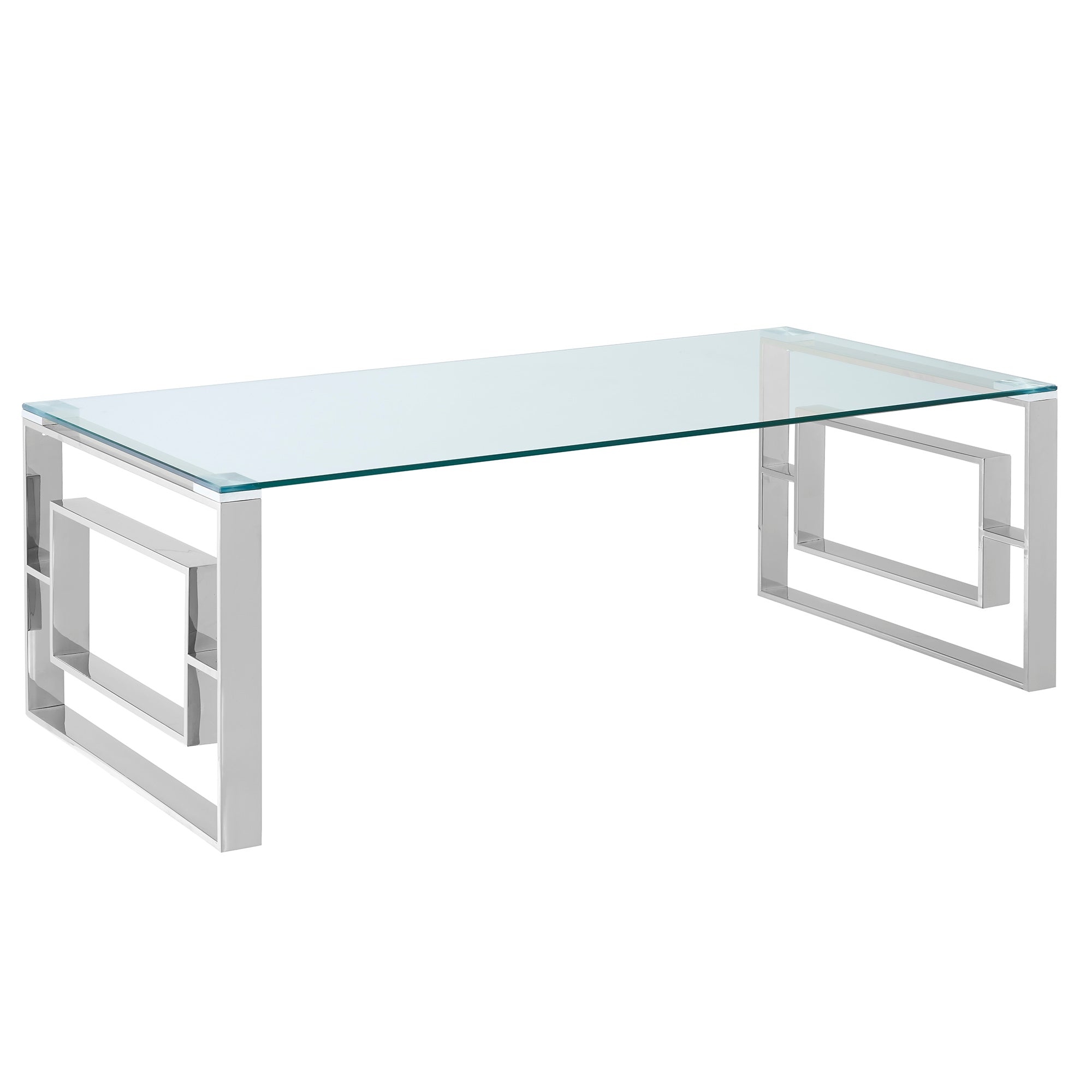 Eros Coffee Table - Silver Modern Design-DECOROLALA