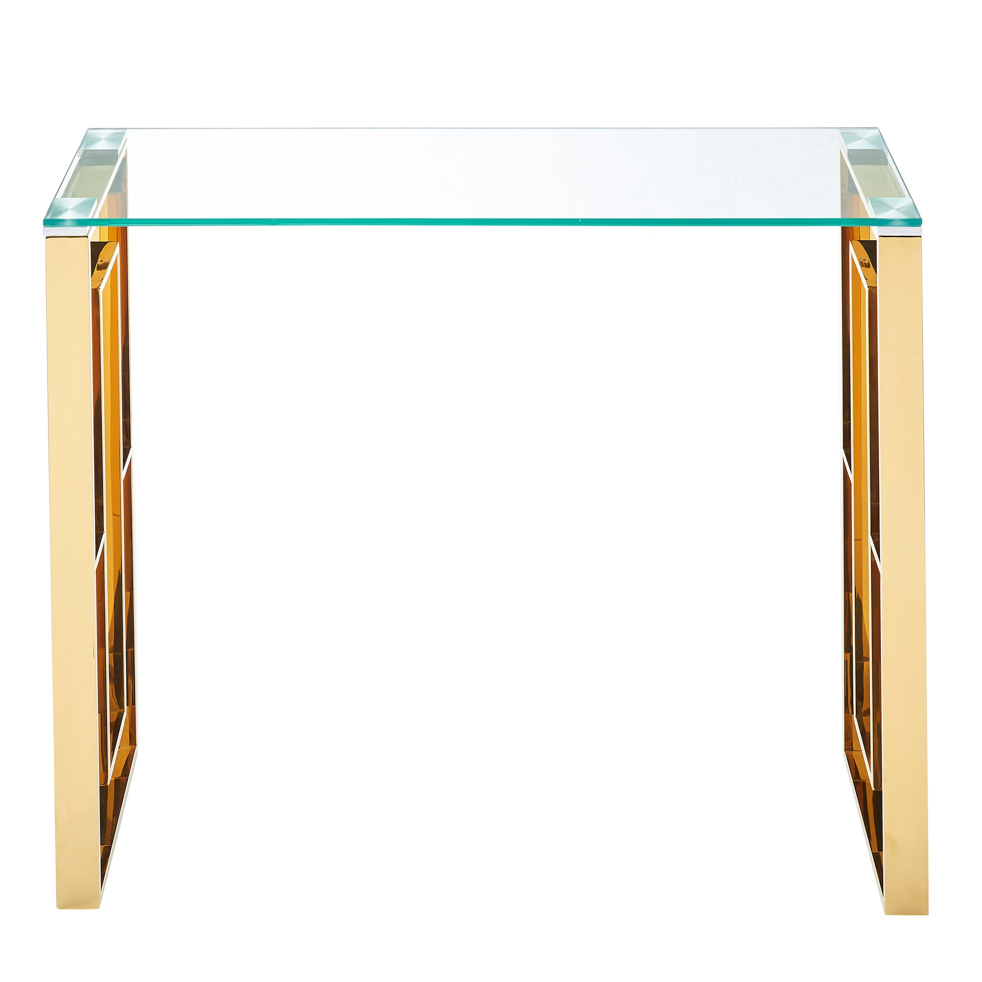 Eros Console Table - Gold Ornate Entryway Desk-DECOROLALA