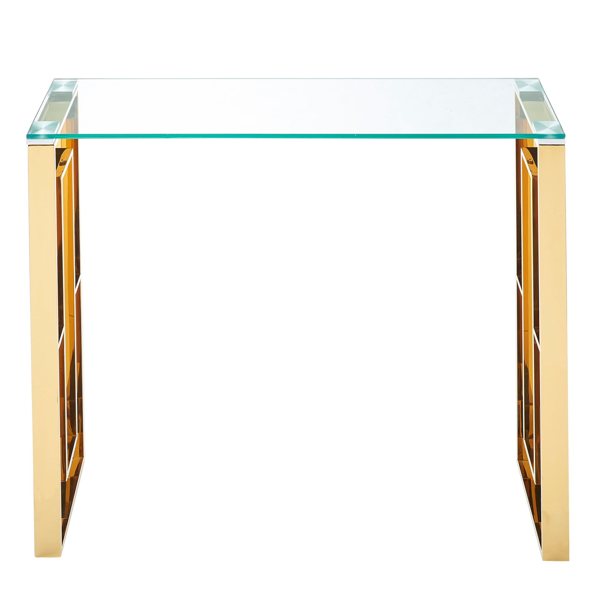 Eros Console Table - Gold Ornate Entryway Desk-DECOROLALA