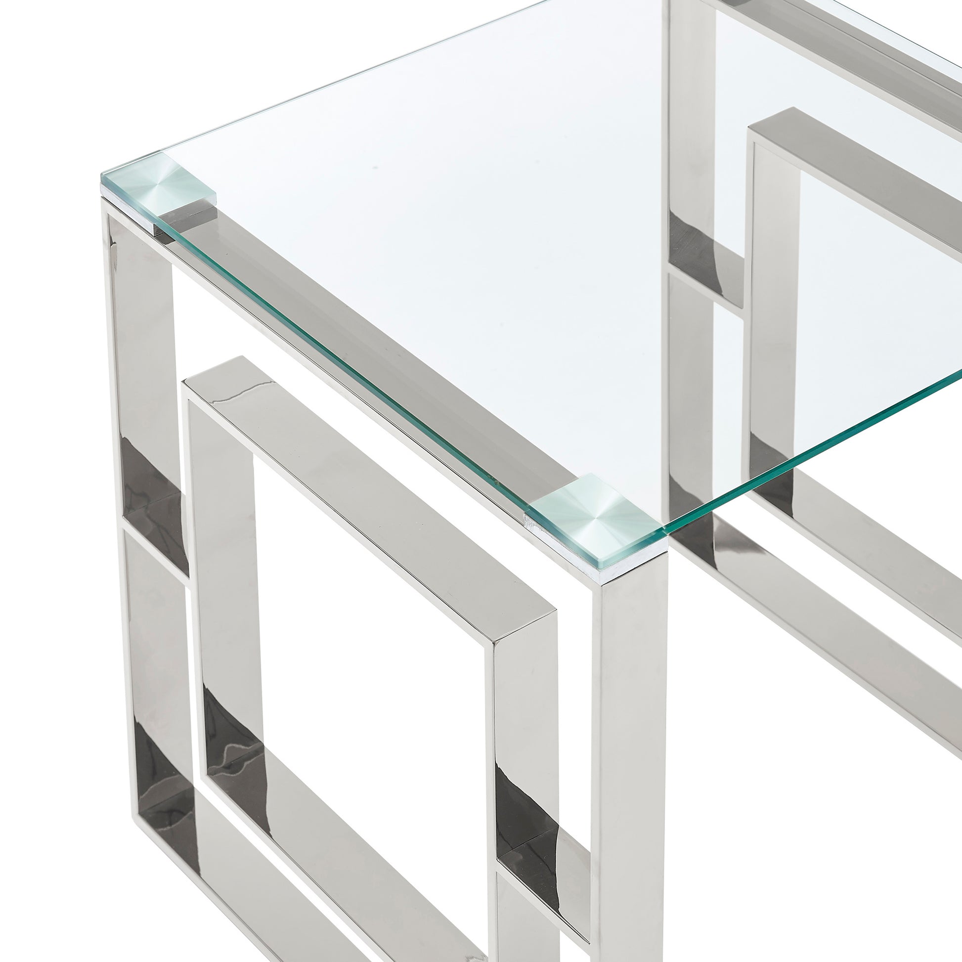 Eros Console Table - Silver Ornate Entryway Desk-DECOROLALA
