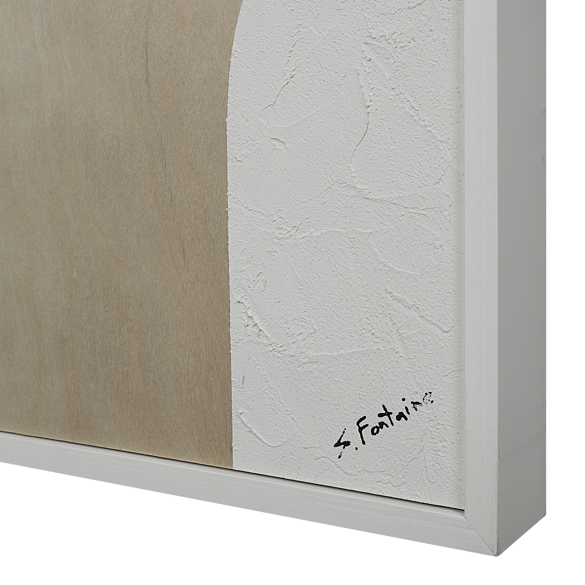 Erula 48" Wide Wall Art, Matte White-Wall Art-DECOROLALA