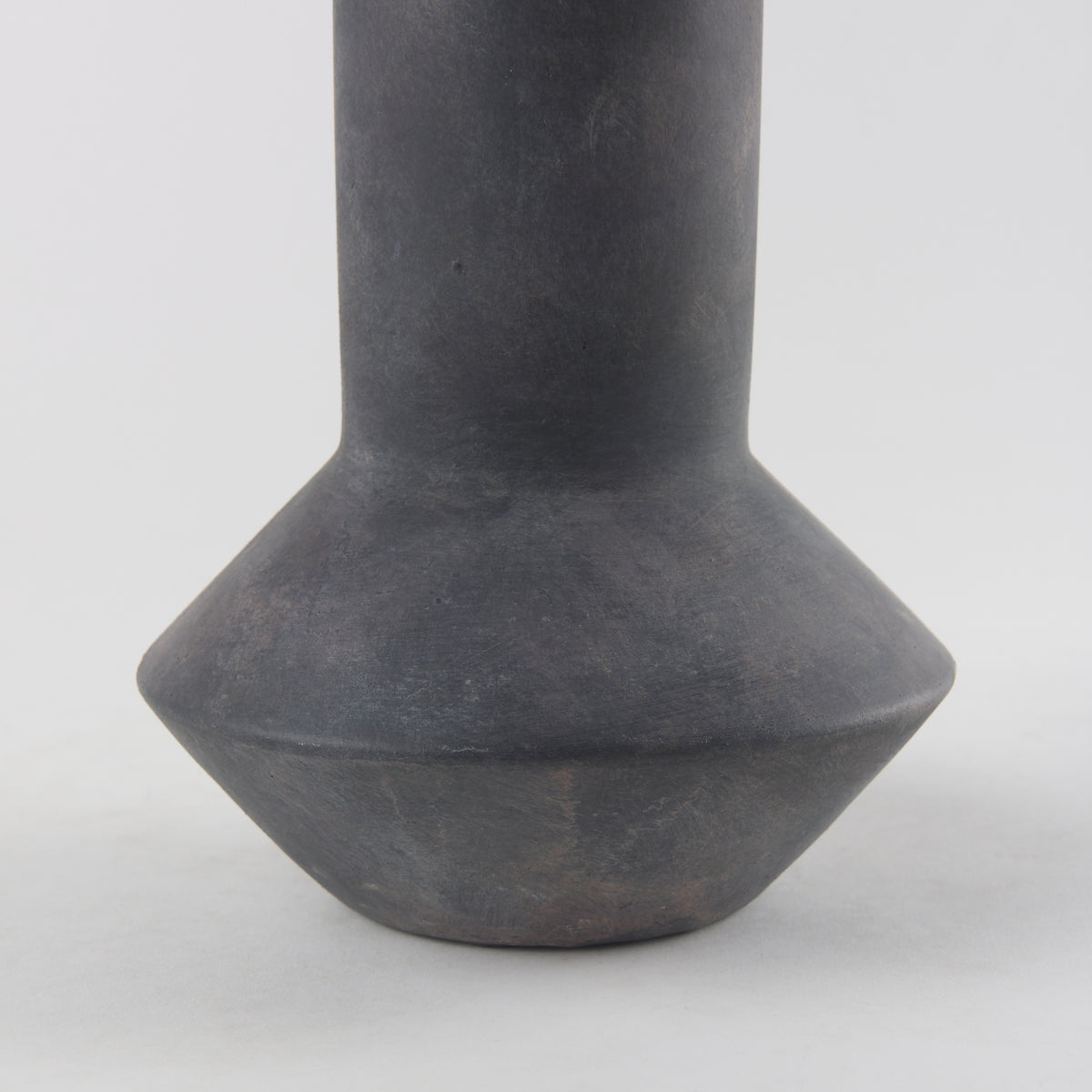 Esme 4.5L x 4.5W x 10.4H Whitewashed Ceramic Vase-Vase-DECOROLALA