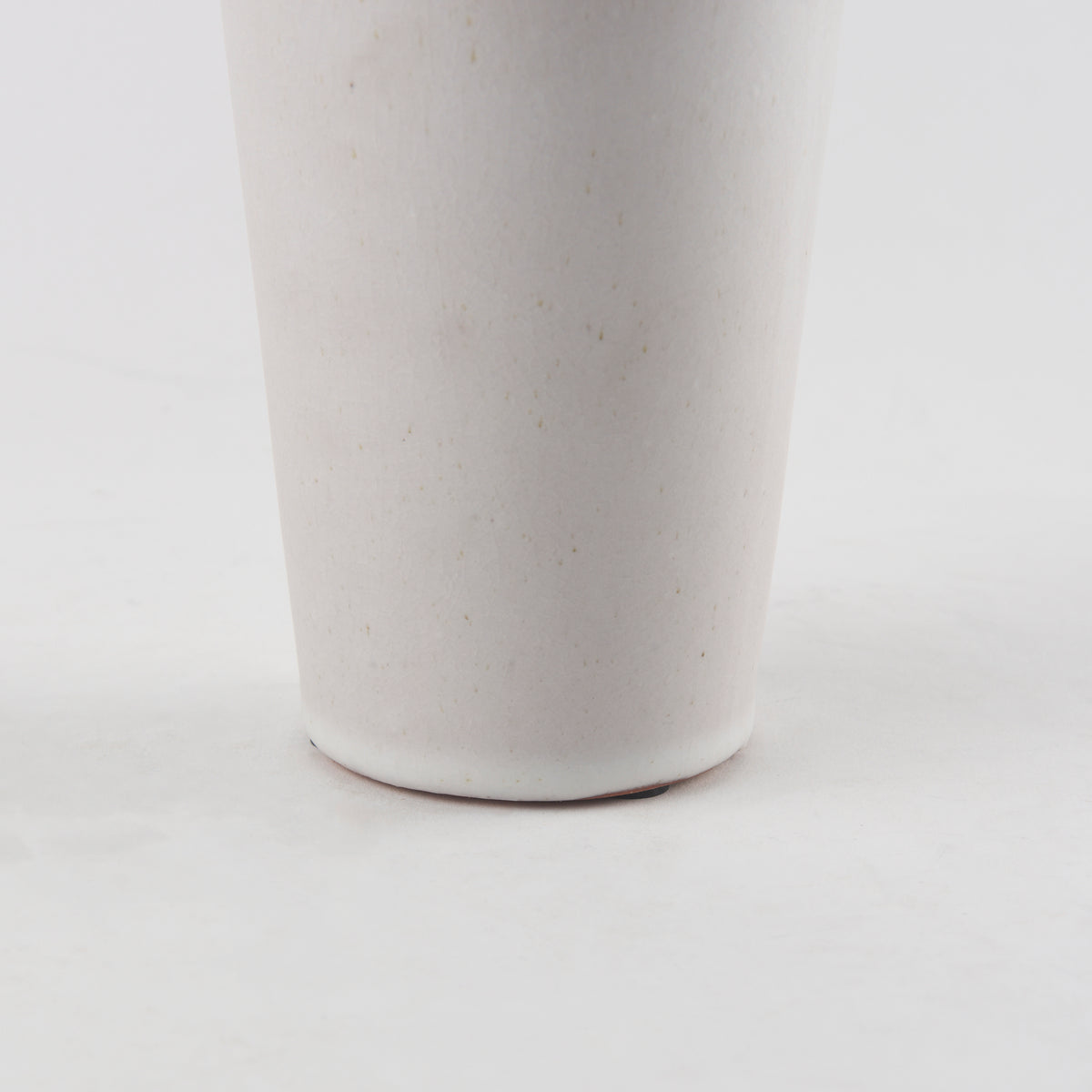 Esme 4.5L x 4.5W x 10.4H Whitewashed Ceramic Vase-Vase-DECOROLALA