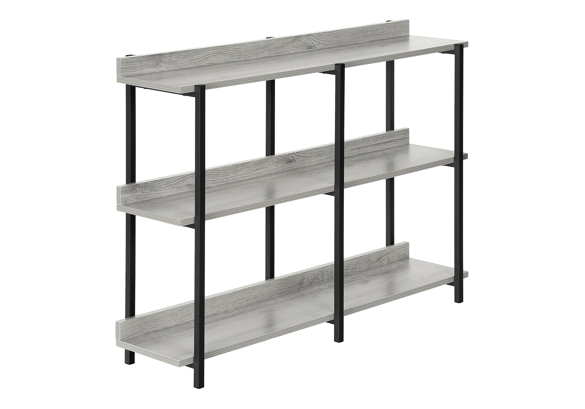 Espresso Console Table 47.25"L with 3-Tier Shelving-Accent Table-DECOROLALA