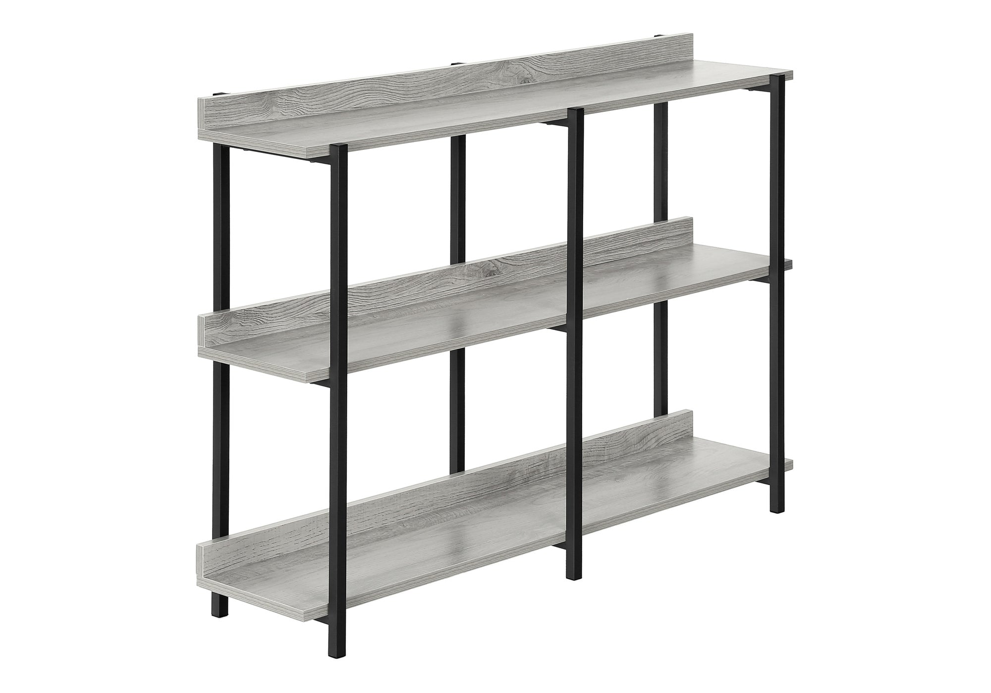 Espresso Console Table 47.25"L with 3-Tier Shelving-Accent Table-DECOROLALA