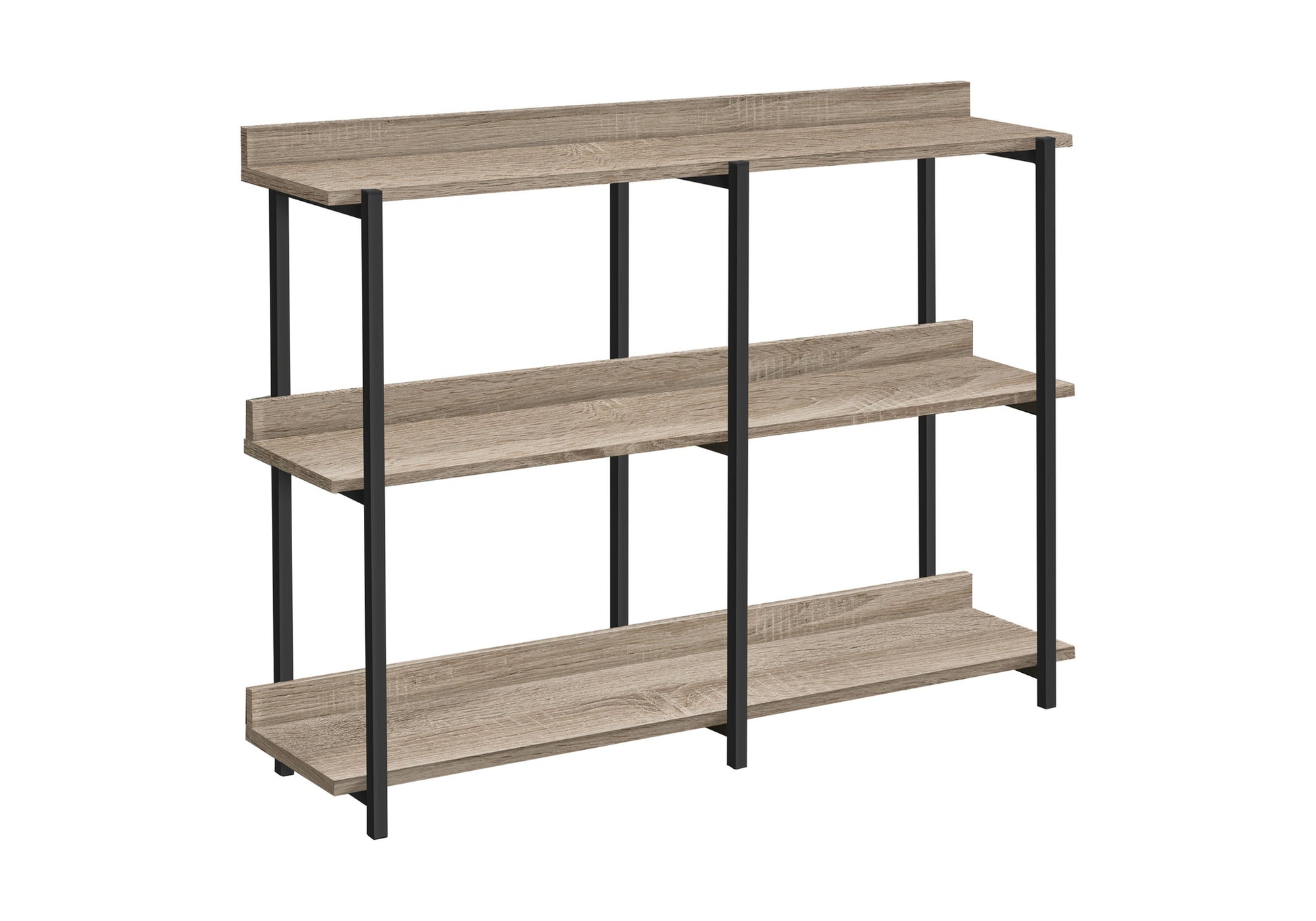 Espresso Console Table 47.25"L with 3-Tier Shelving-Accent Table-DECOROLALA