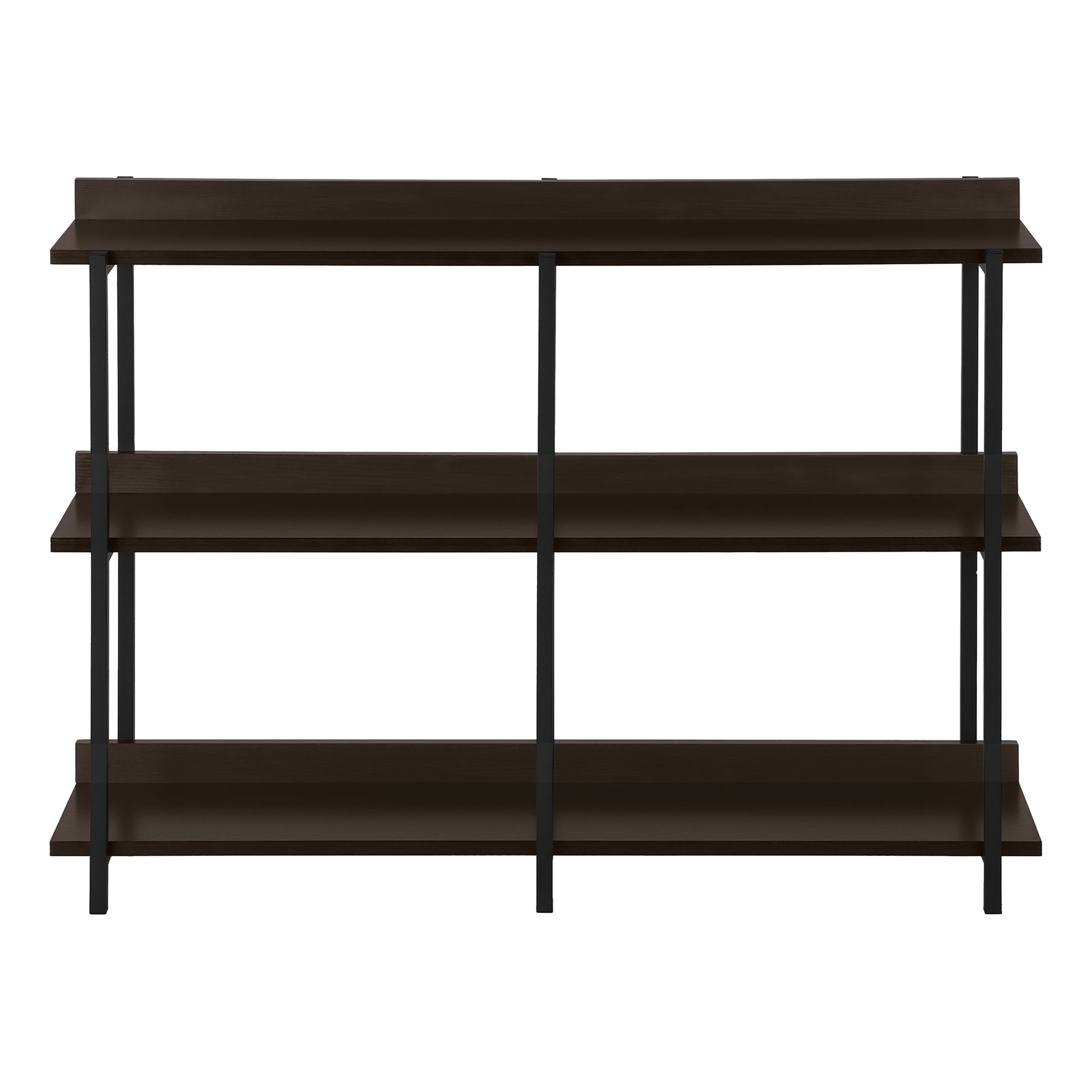 Espresso Console Table 47.25"L with 3-Tier Shelving-Accent Table-DECOROLALA