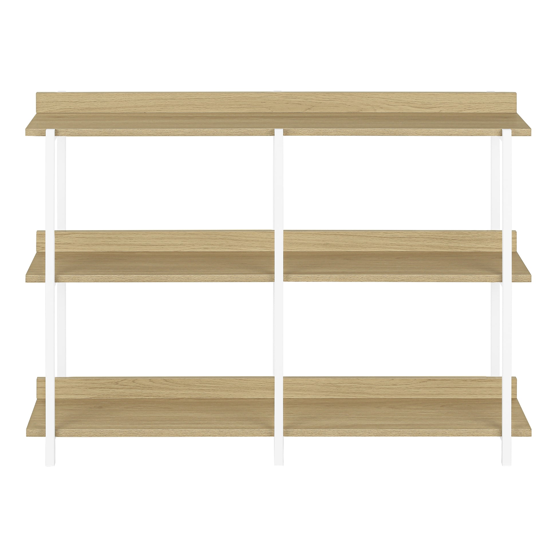 Espresso Console Table 47.25"L with 3-Tier Shelving-Accent Table-DECOROLALA
