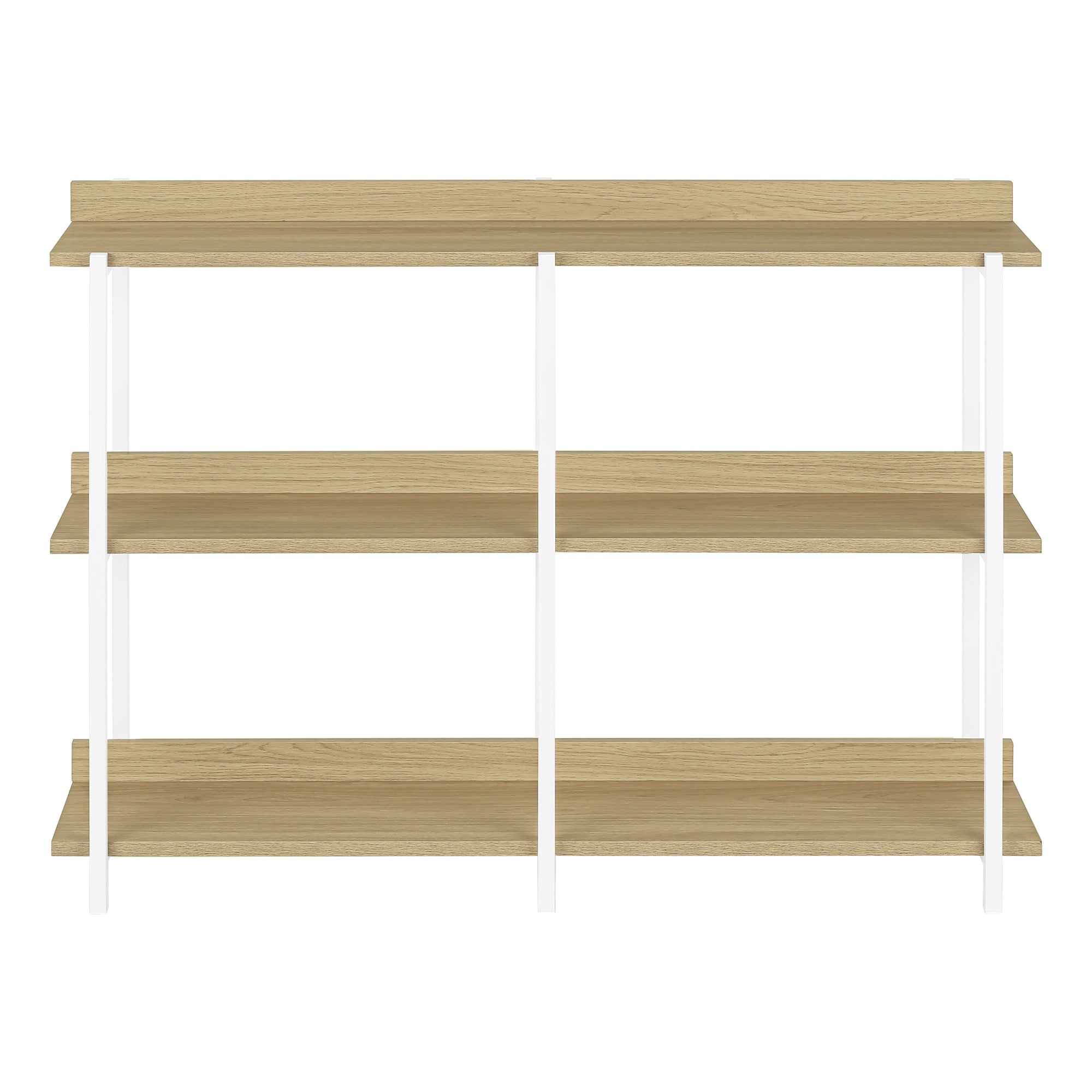 Espresso Console Table 47.25"L with 3-Tier Shelving-Accent Table-DECOROLALA