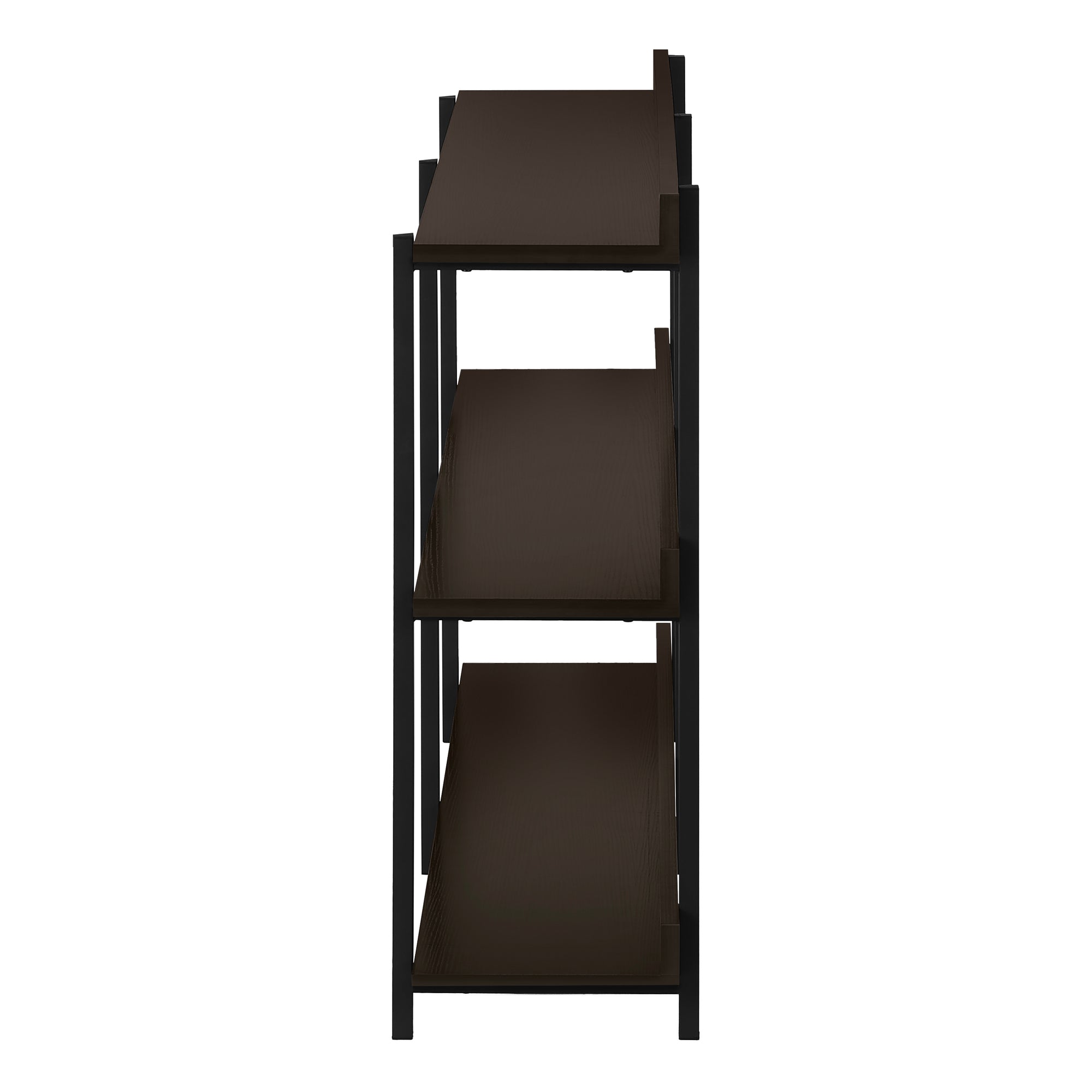 Espresso Console Table 47.25"L with 3-Tier Shelving-Accent Table-DECOROLALA