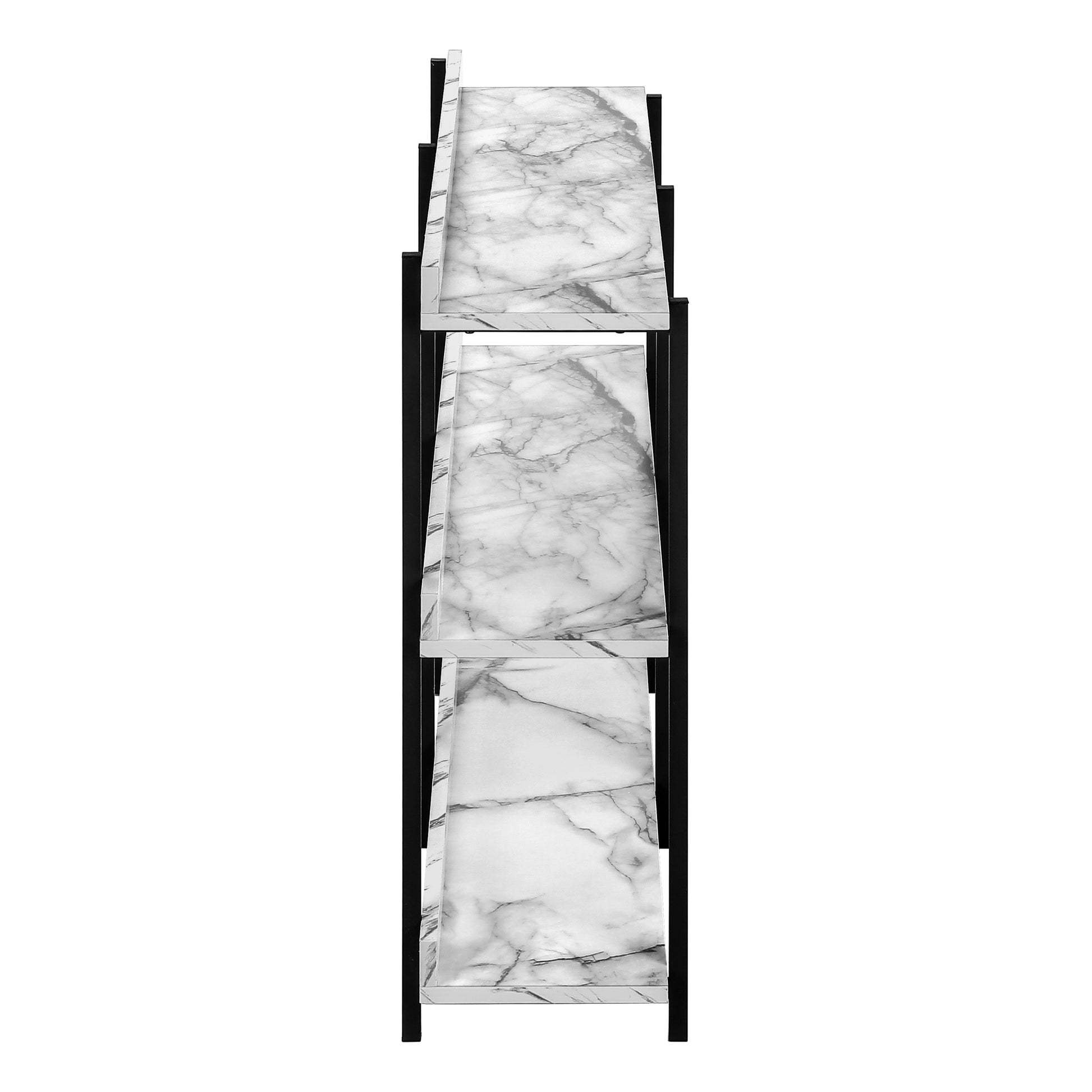 Espresso Console Table 47.25"L with 3-Tier Shelving-Accent Table-DECOROLALA