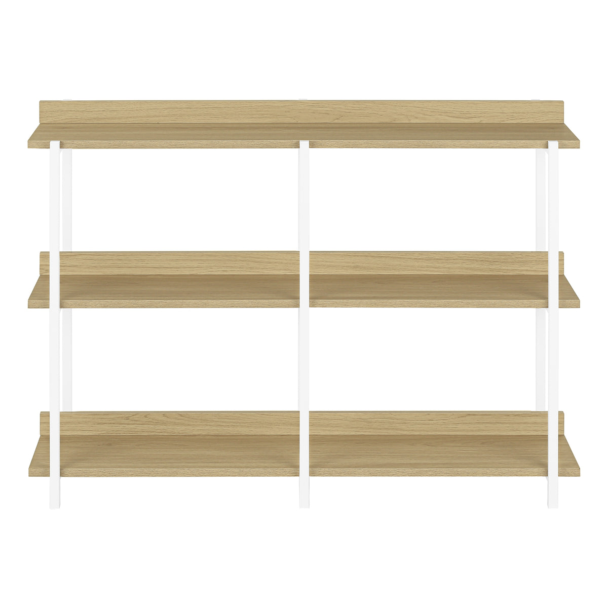 Espresso Console Table 47.25"L with 3-Tier Shelving-Accent Tables-DECOROLALA