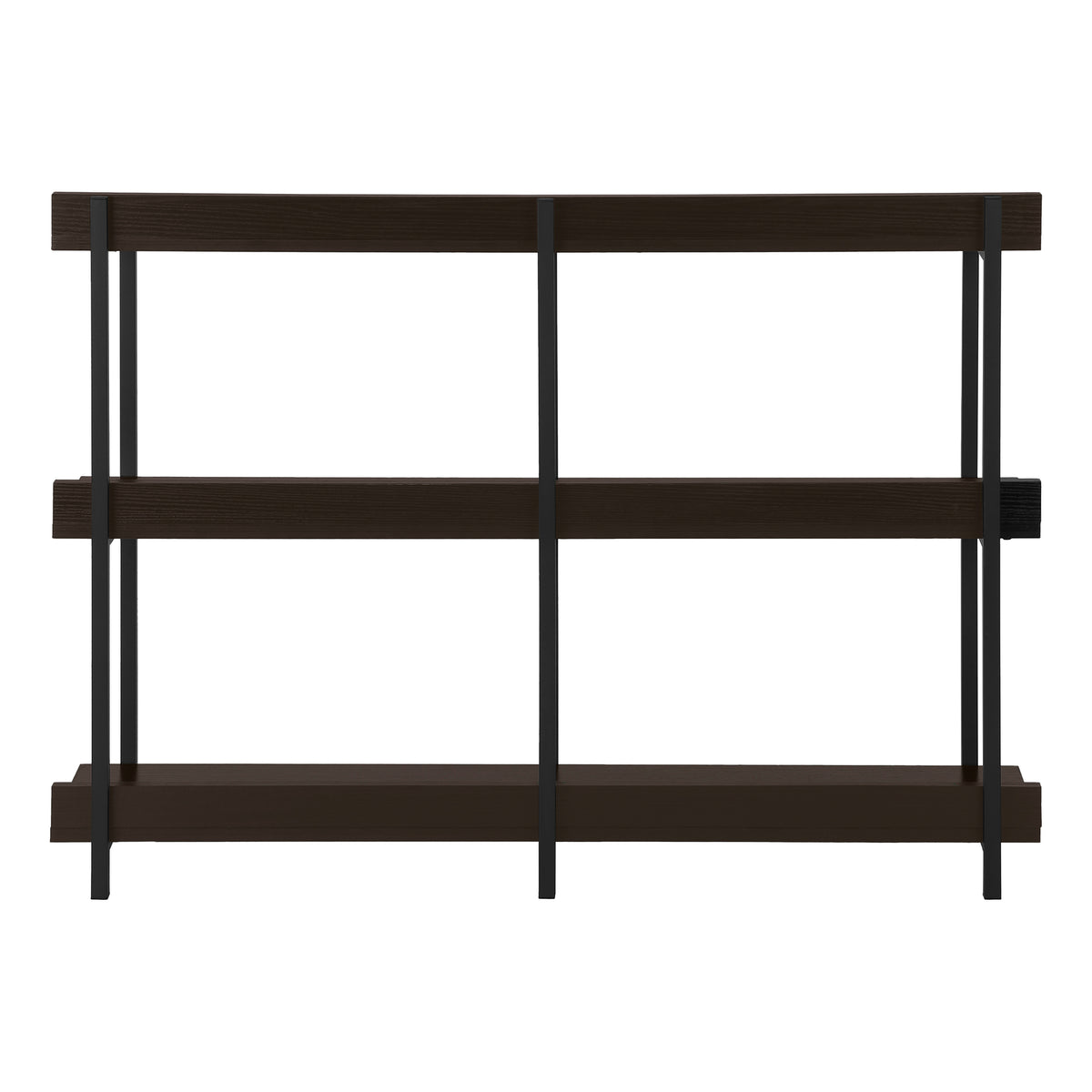 Espresso Console Table 47.25"L with 3-Tier Shelving-Accent Tables-DECOROLALA