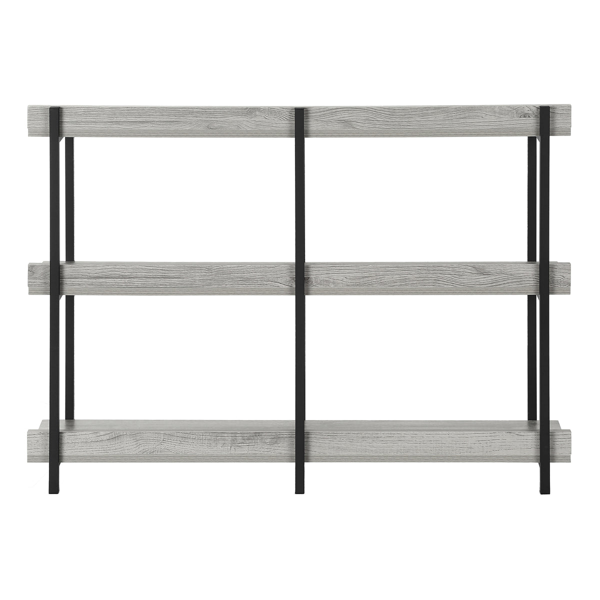 Espresso Console Table 47.25"L with 3-Tier Shelving-Accent Tables-DECOROLALA