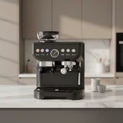 Espresso Machine with Grinder & Milk Frother - 15 Bar Black-DECOROLALA