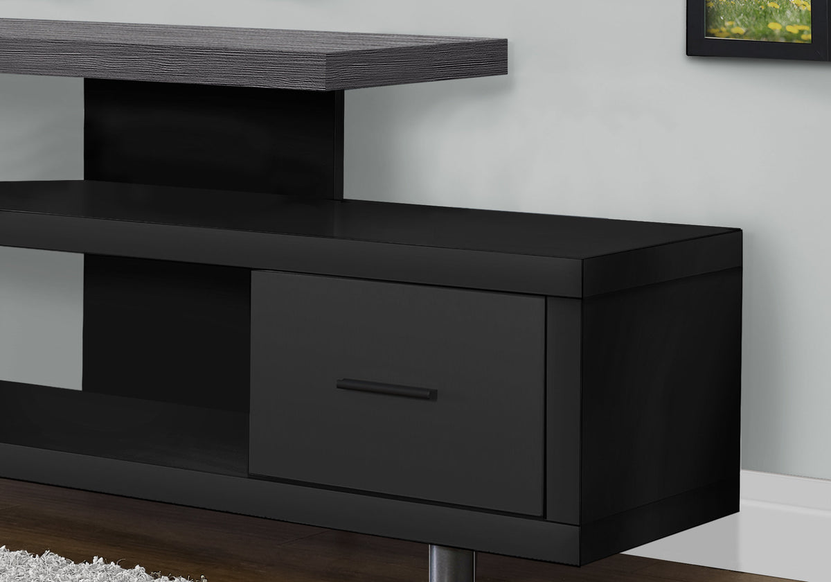 Espresso TV Stand 60" with Drawer-TV Stands-DECOROLALA