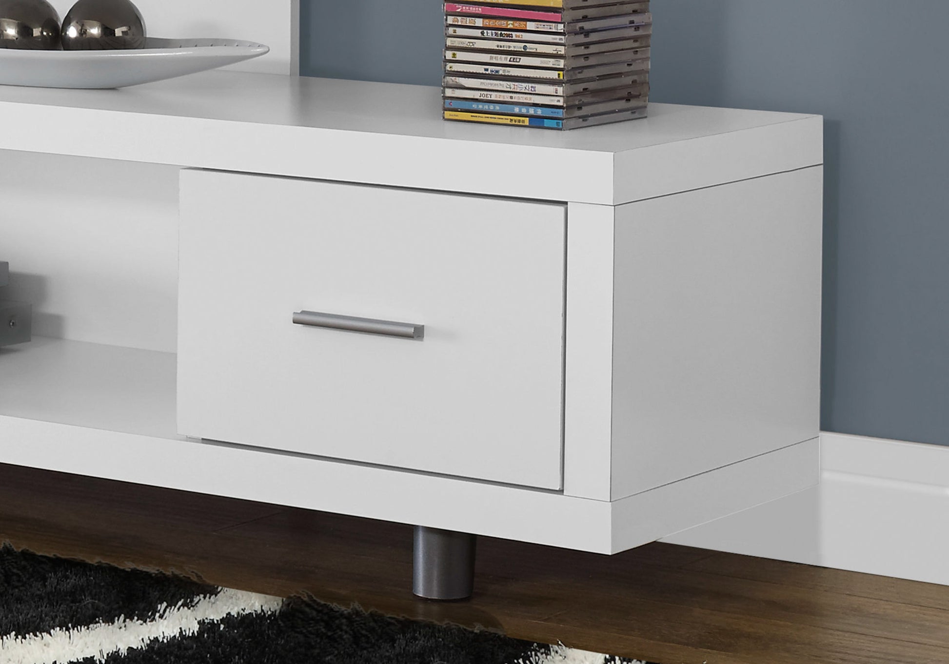Espresso TV Stand 60" with Drawer-Tv Stand-DECOROLALA