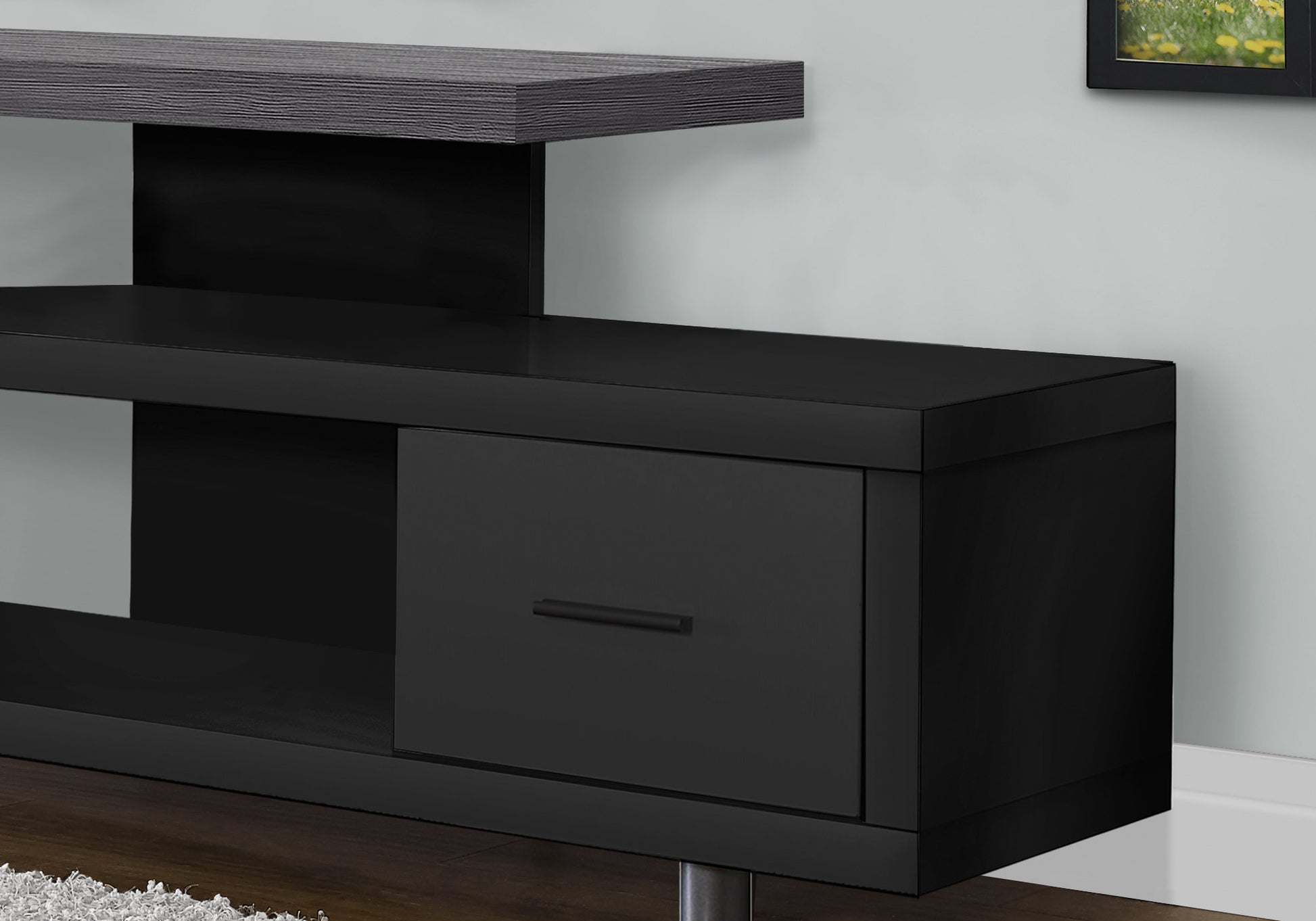 Espresso TV Stand 60" with Drawer-Tv Stand-DECOROLALA