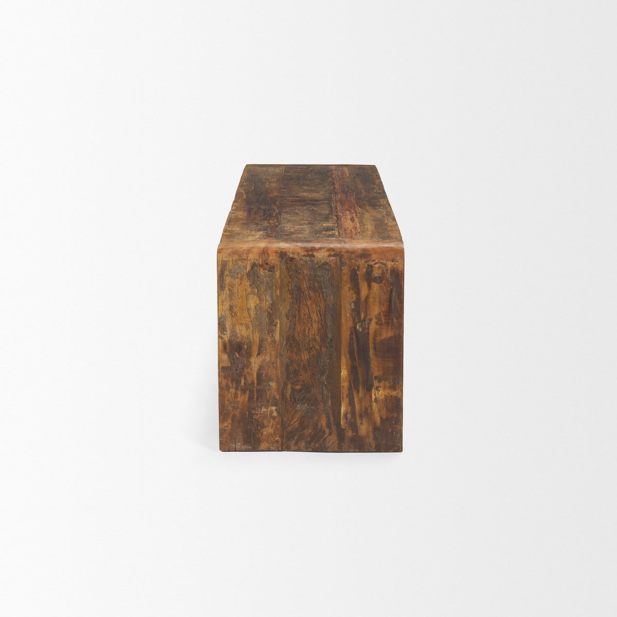 Estelle Rustic Brown Reclaimed Wood Bench-Benches-DECOROLALA