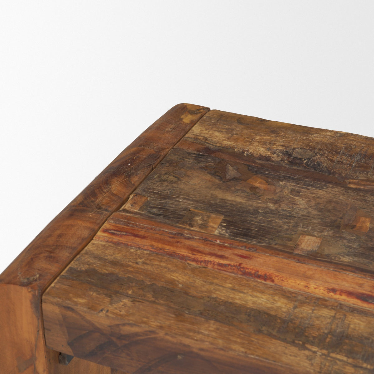 Estelle Rustic Brown Reclaimed Wood Bench-Benches-DECOROLALA