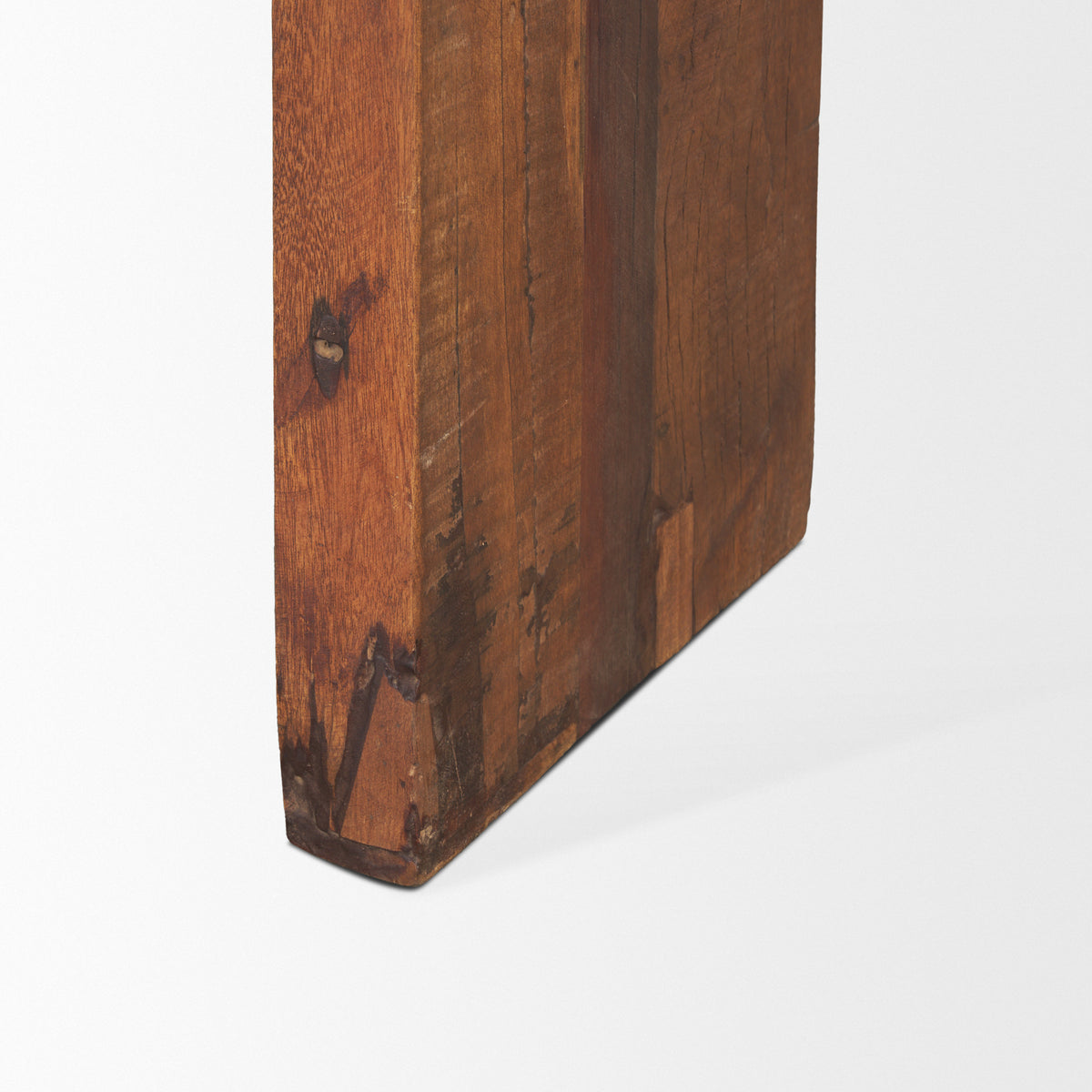 Estelle Rustic Brown Reclaimed Wood Console Table-Console Tables-DECOROLALA