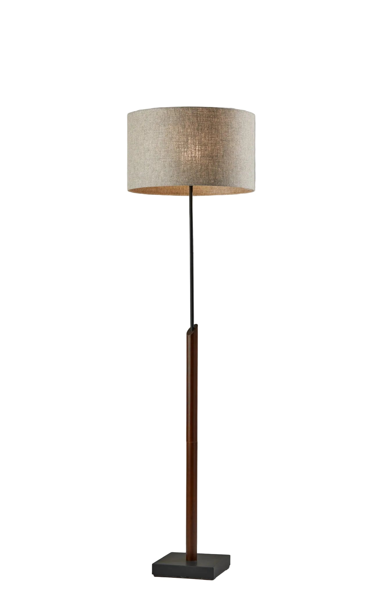 Ethan Floor Lamp - Walnut Mid-Century Modern-Lighting-DECOROLALA